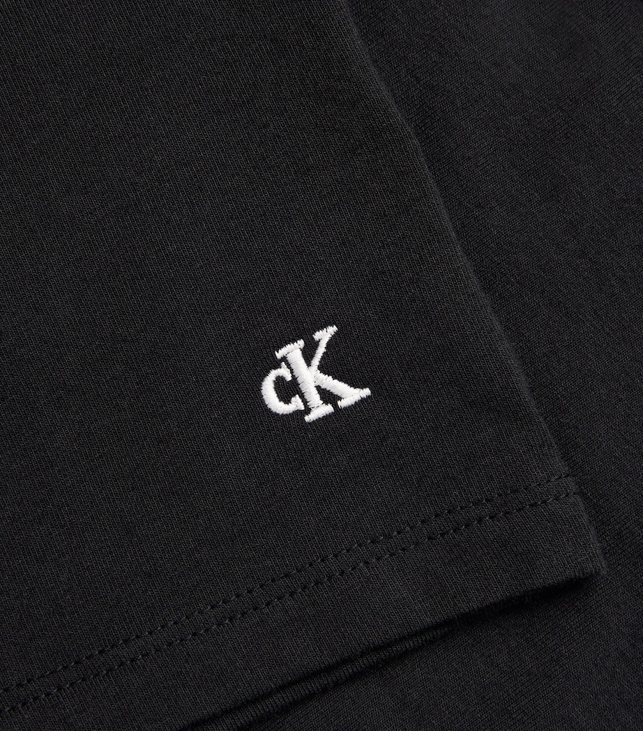 Calvin Klein Mens Stretch-Cotton Vests (Pack of 3) Black, Black, Black Image 6
