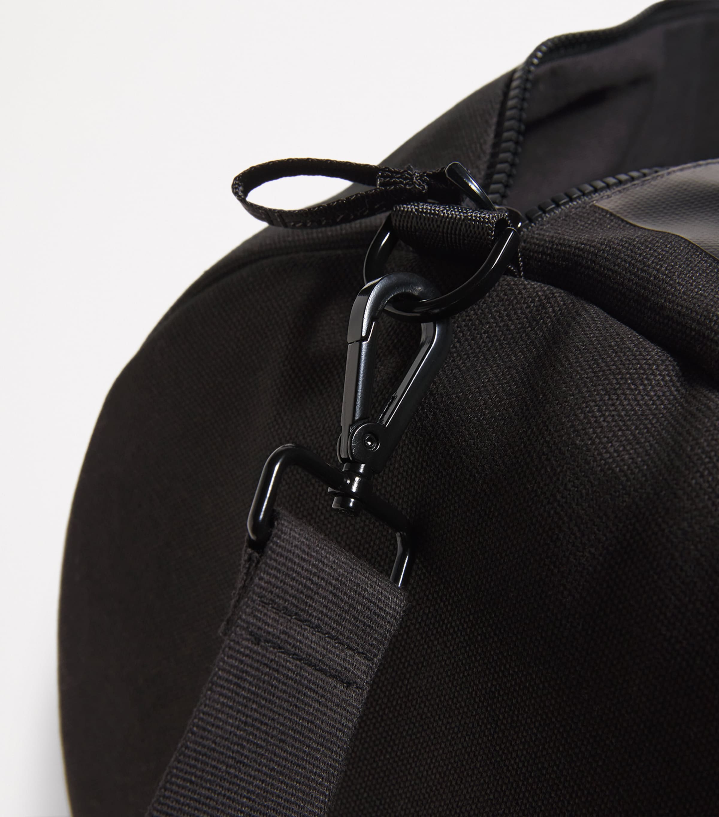 Cotton Logo Barrel Bag BLACK Image 6