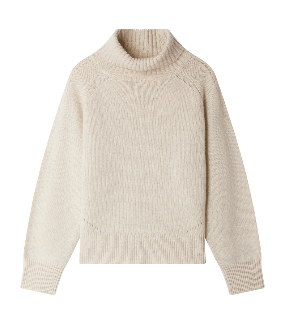 Cashmere Rollneck Sweater (4-8 Years) NATUREL Image 1