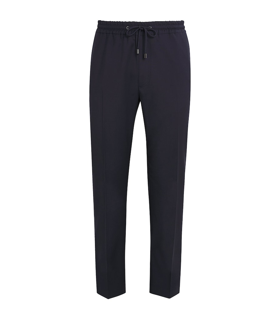 Pal Zileri Mens Drawstring Trousers Blue Navy Image 1