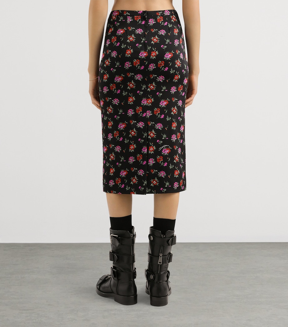 Stretch-Silk Floral Midi Skirt HN5XSANEMONI Image 5