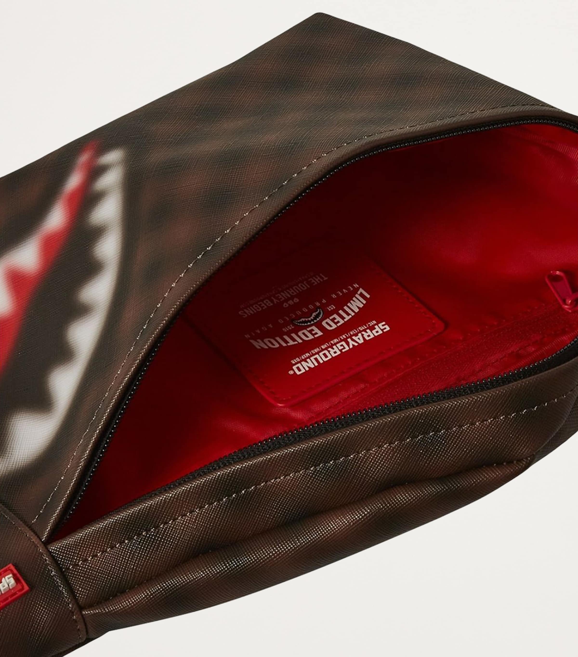 【Sprayground】Sharks In Paris Blur Brown Fanny Pack Sprayground Sharks In Paris Blur Brown Fanny Pack | Zumiez