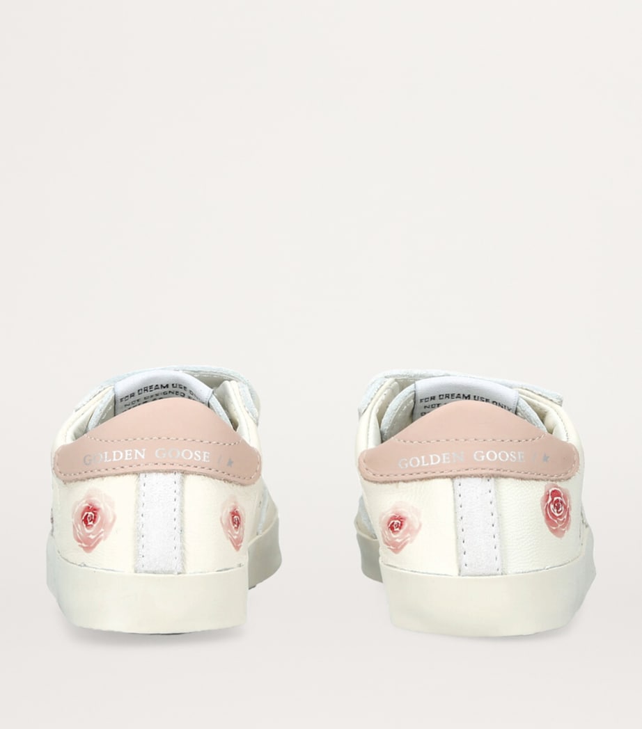 Leather Baby School Sneakers CREAM COMB Image 2