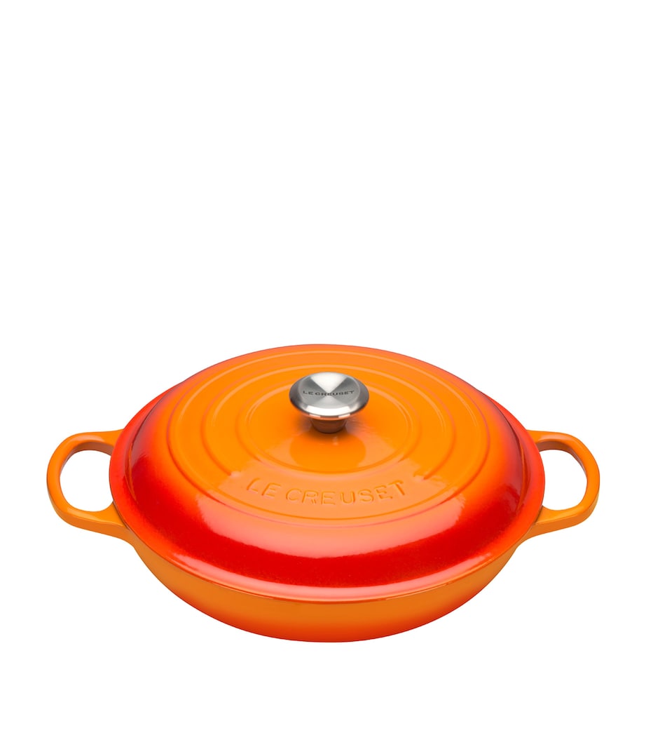 Cast Iron Shallow Casserole Dish (30cm) VOLCANIC Image 1
