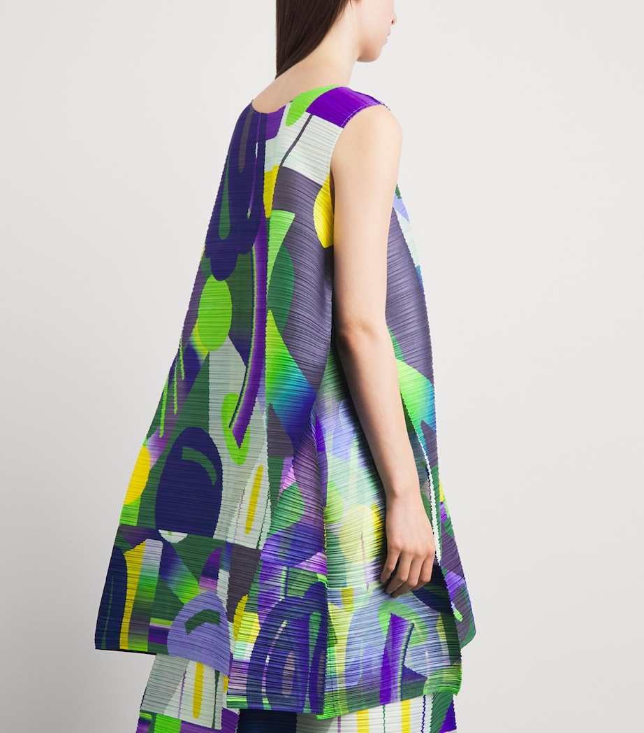 Pleats Please Issey Miyake Womens Pleated Playground Tunic Top Purple Image 5