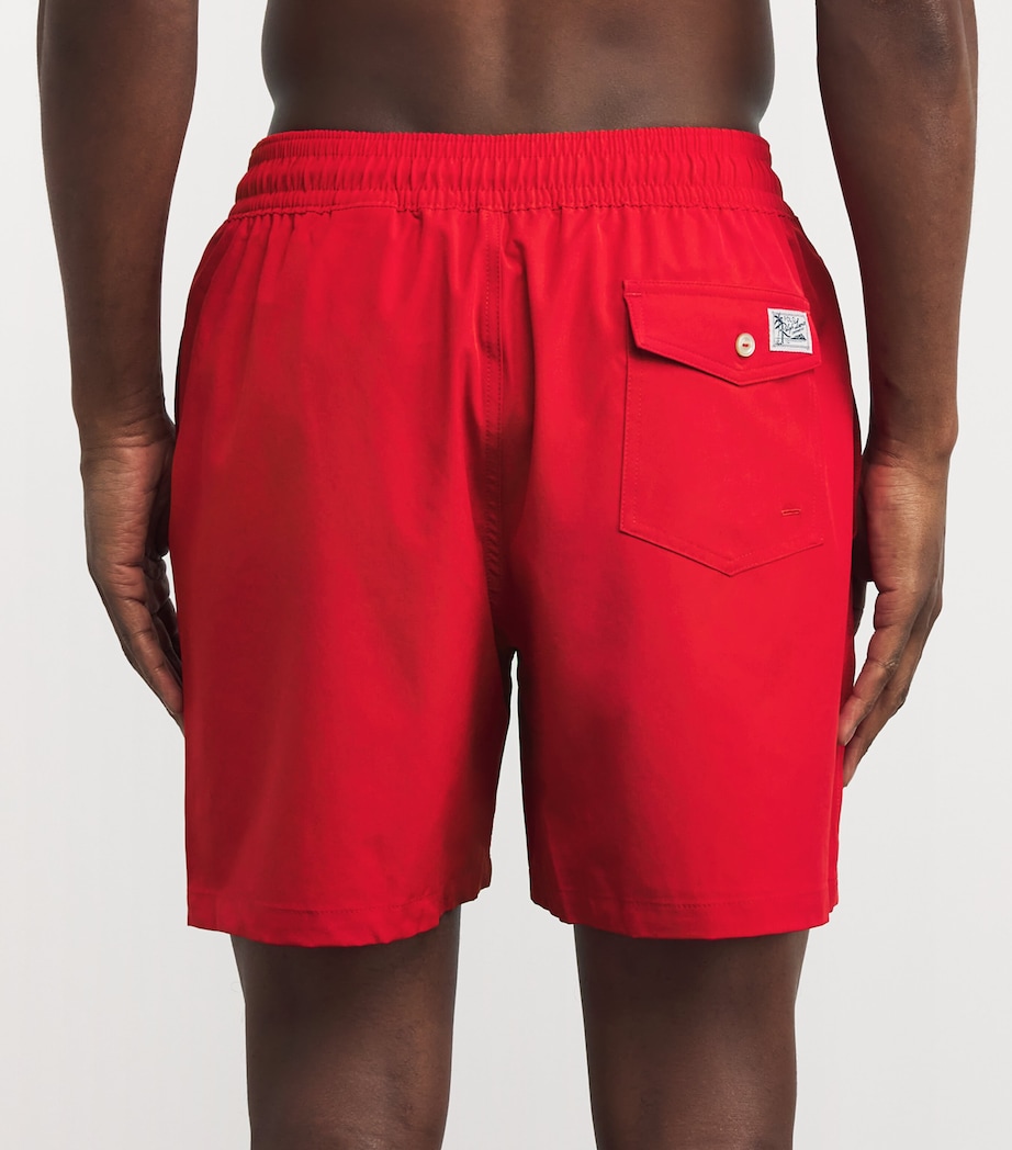 Polo Pony Swim Shorts RED Image 4