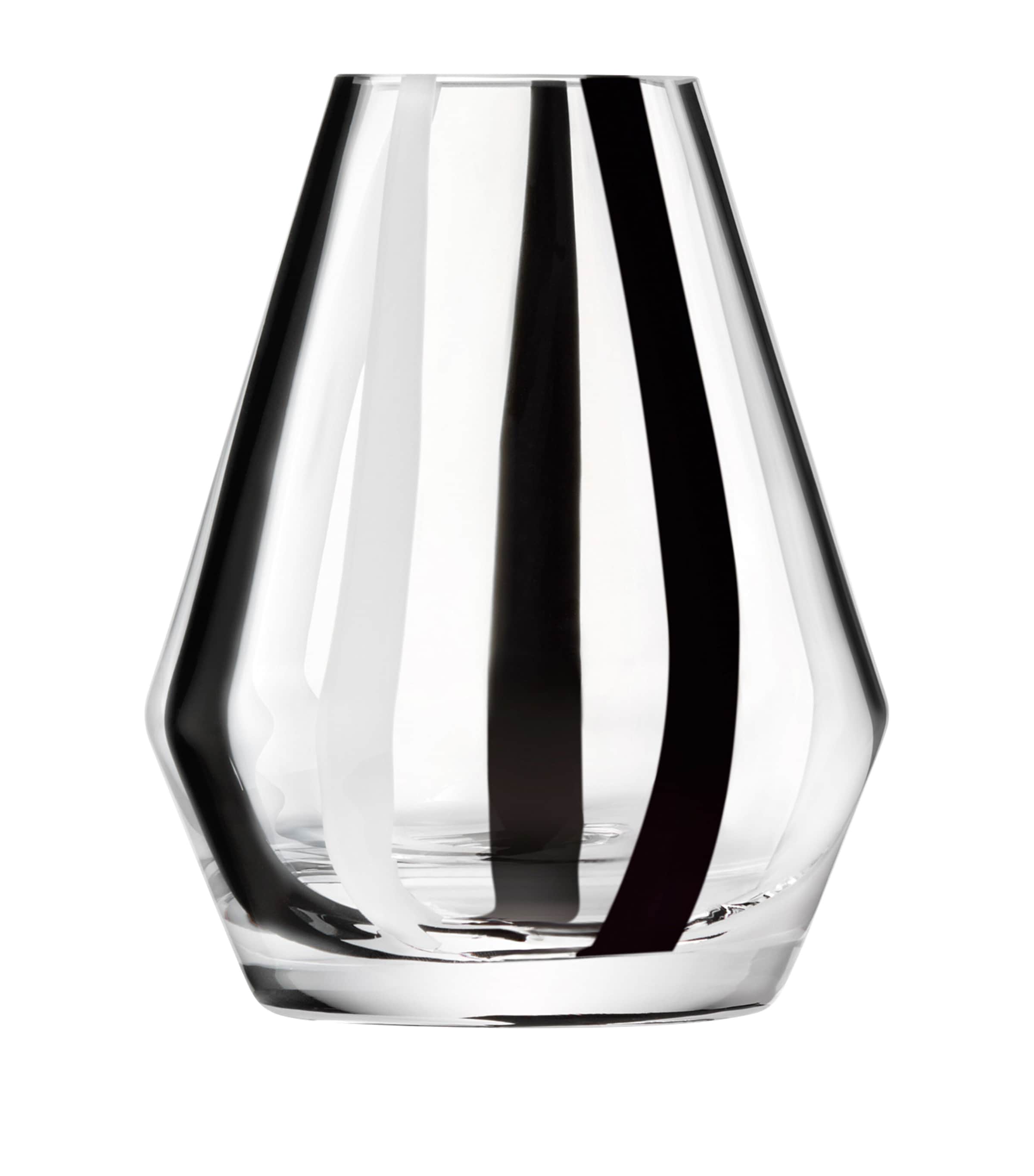 Glass Stripe Vase (14cm) COMBINED COLOURS Image 1