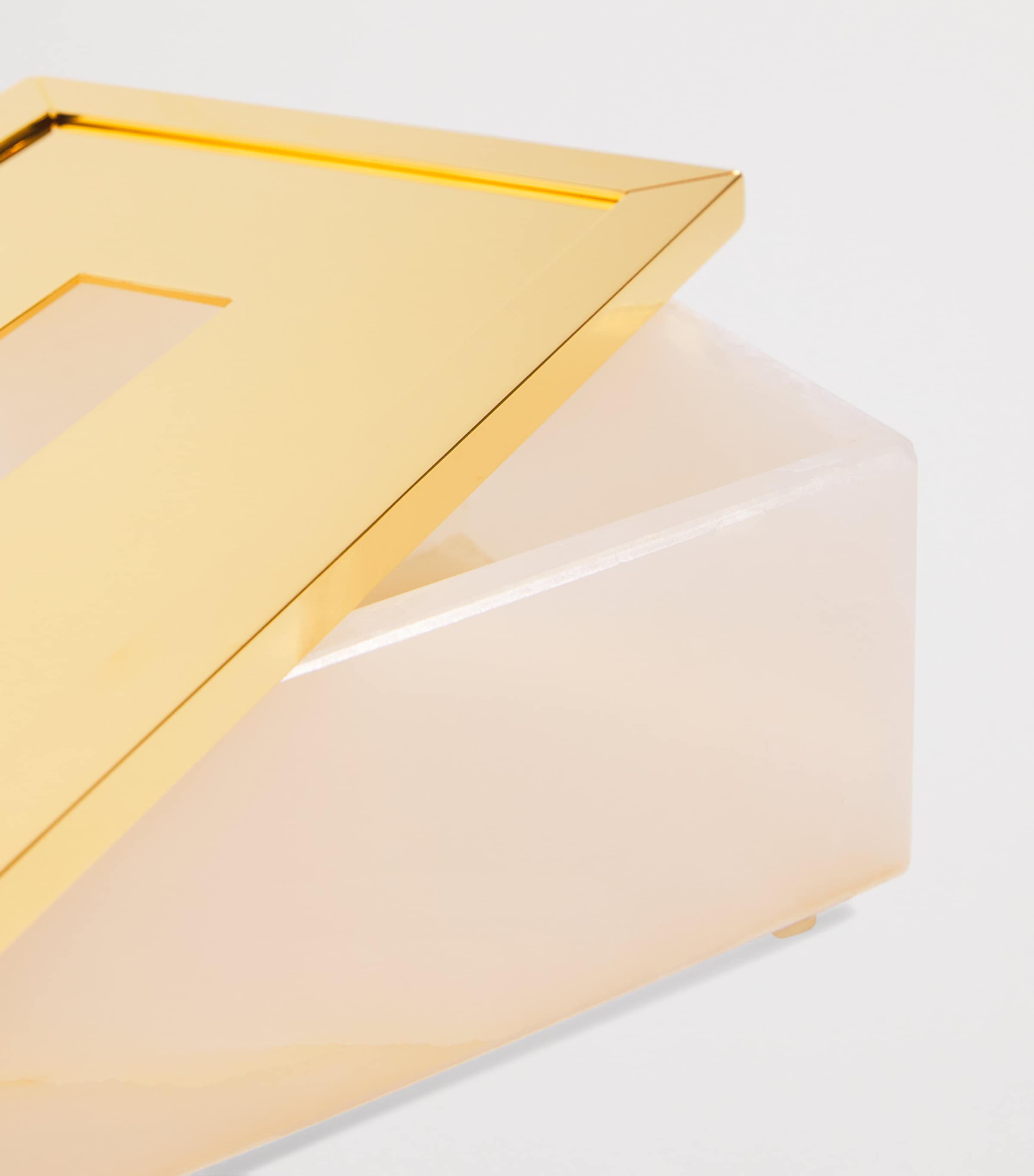 Onyx Rectangular Tissue Box GOLD Image 2
