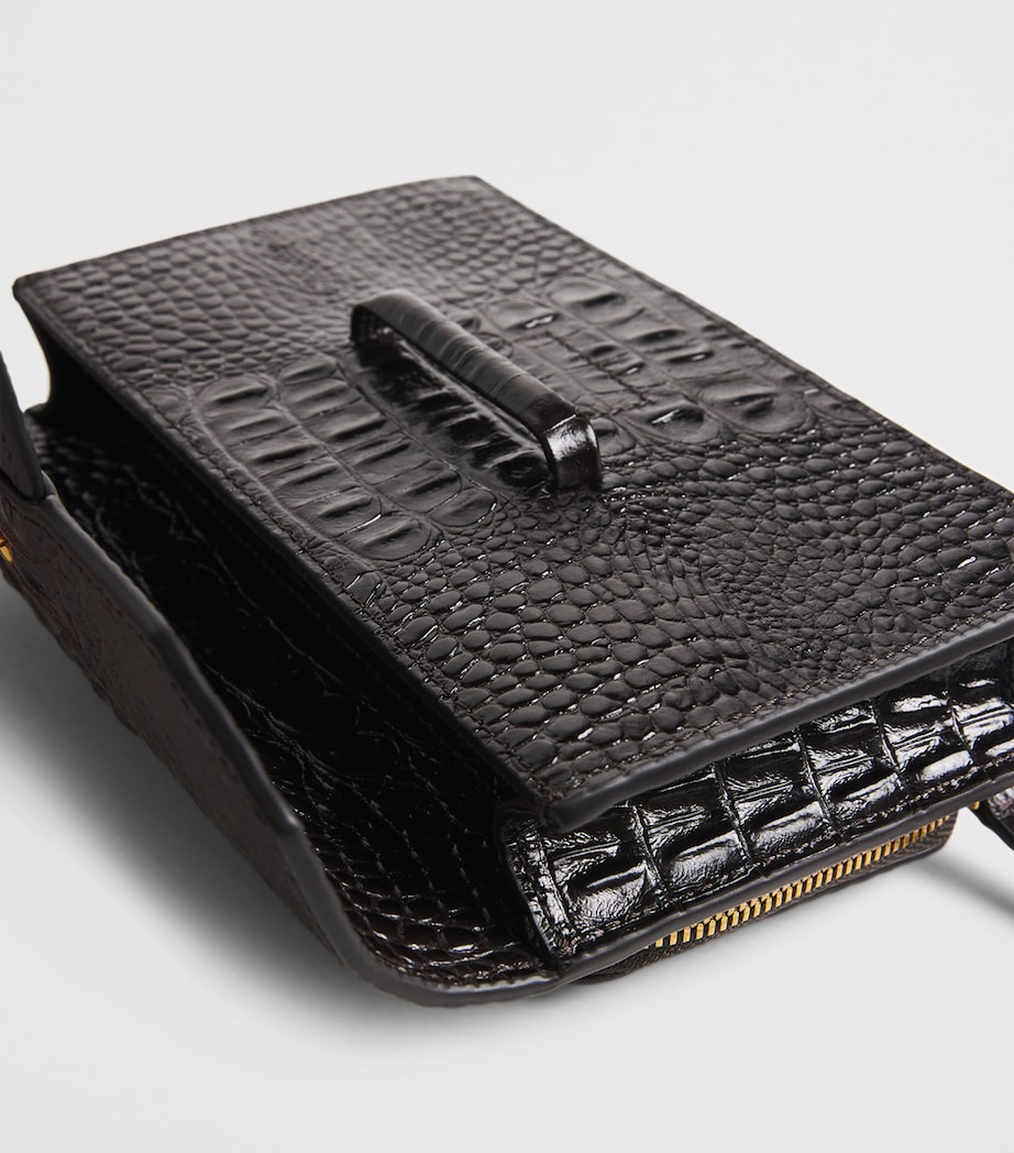 Leather Croc-Embossed Rectangular Case UB104 Image 2