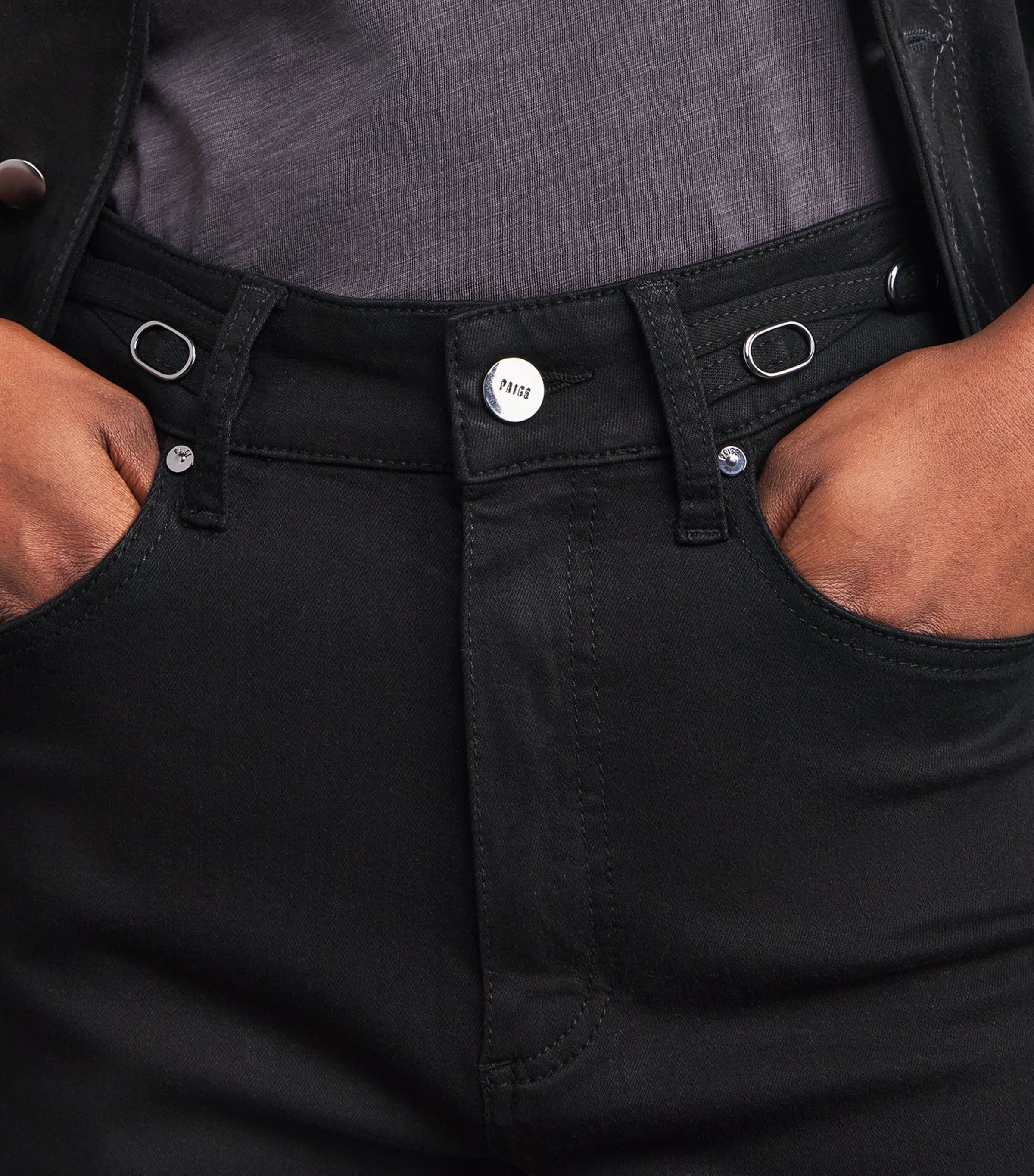 Sasha Wide-Leg Jeans BLACK SHADOW Image 6