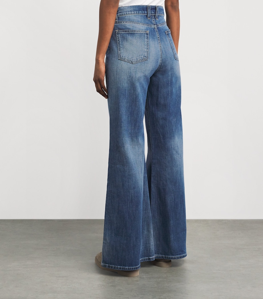Eleventy Womens Flared Jeans Blu Image 5