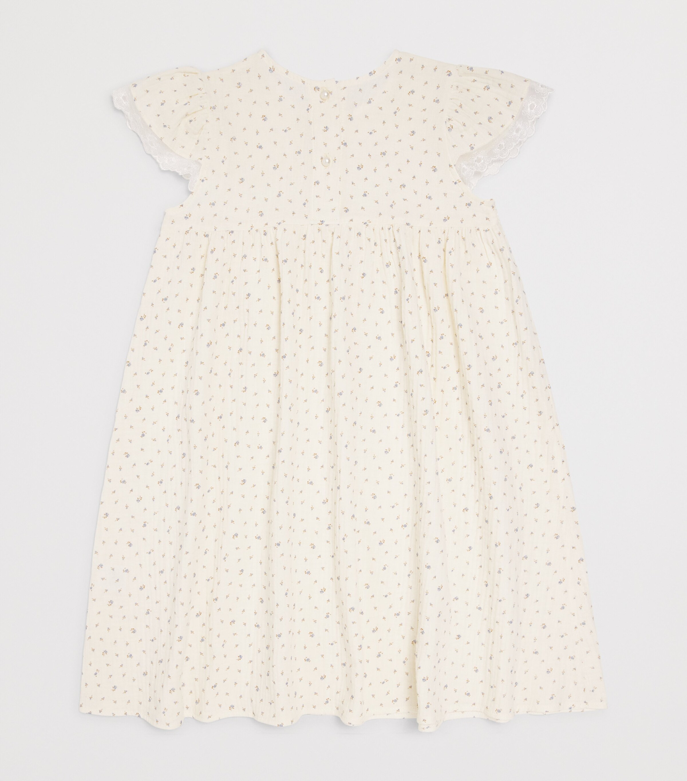 Amiki Cotton Talia Nightgown (2-14 Years) Yellow Flowers Image 2