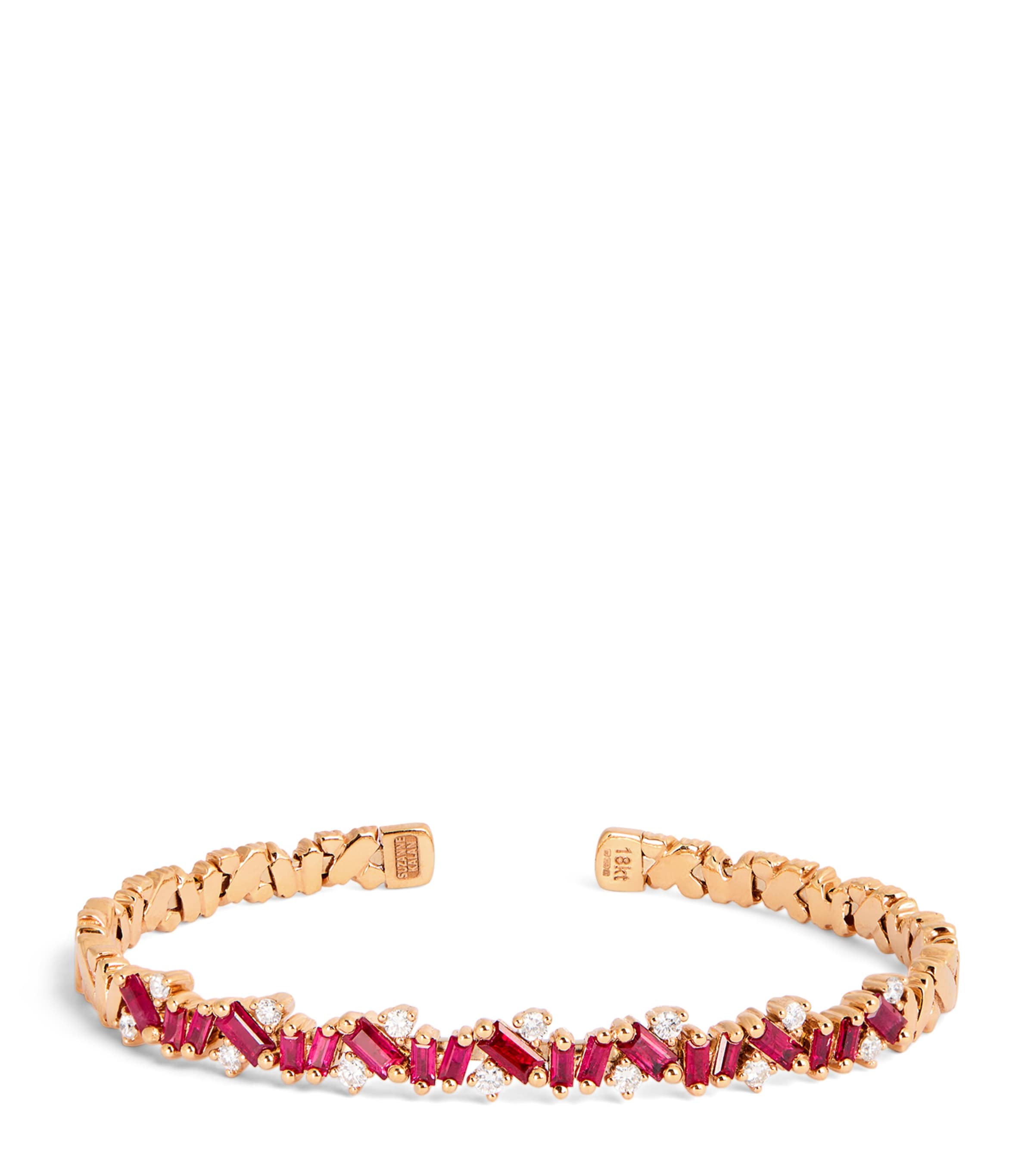 Suzanne Kalan Rose Gold, Diamond and Ruby Frenzy Reborn Bangle Rg/r Image 1