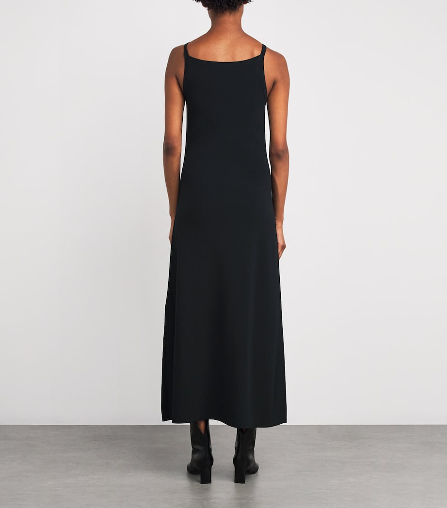 Stretch-Knit Maxi Dress BLACK Image 3