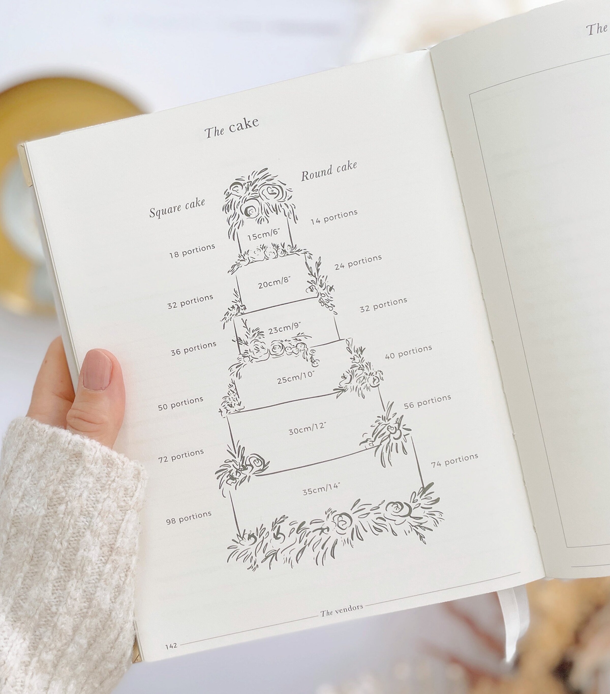 Blush and Gold Luxury Wedding Planner White, Green, Gold Image 10