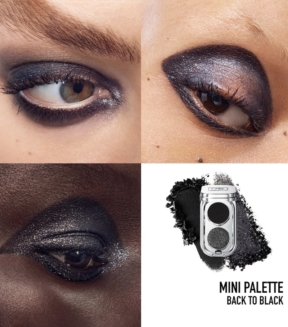 Rabanne Mini Eyeshadow Duo Palette Back To Black Image 4