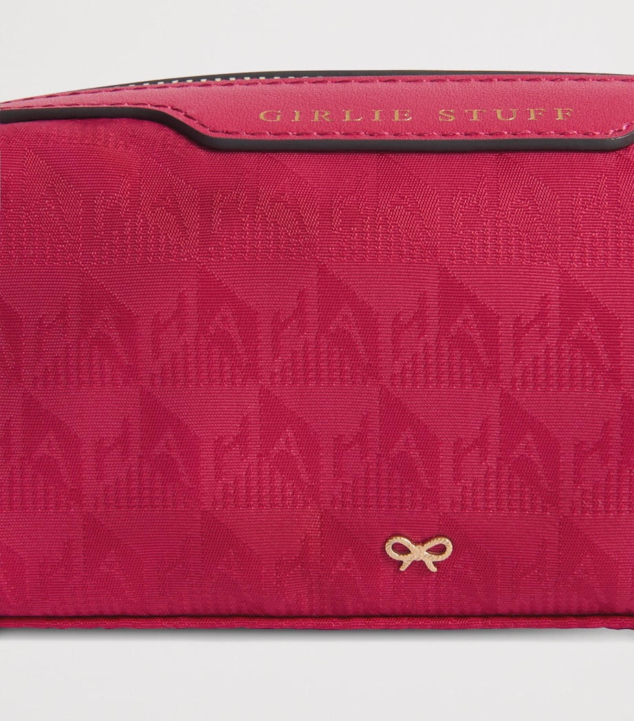 Jacquard Logo Girlie Stuff Pouch MAGENTA Image 2
