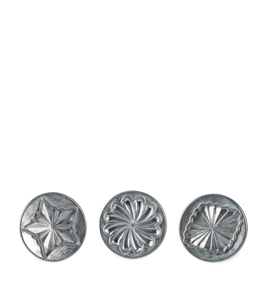 Nordic Ware Pretty Pleated Cookie Stamps Silver Image 1