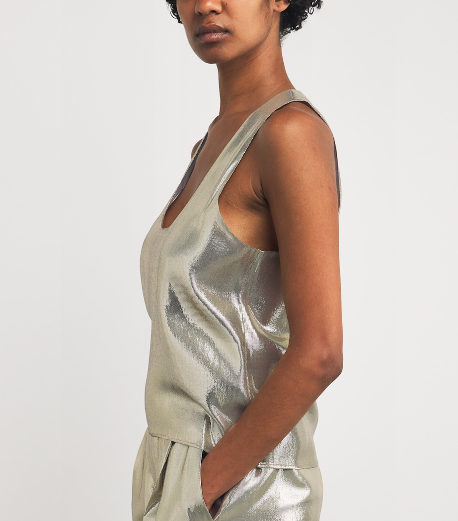 Silk-Blend Tank Top 0899 - GOLD Image 6