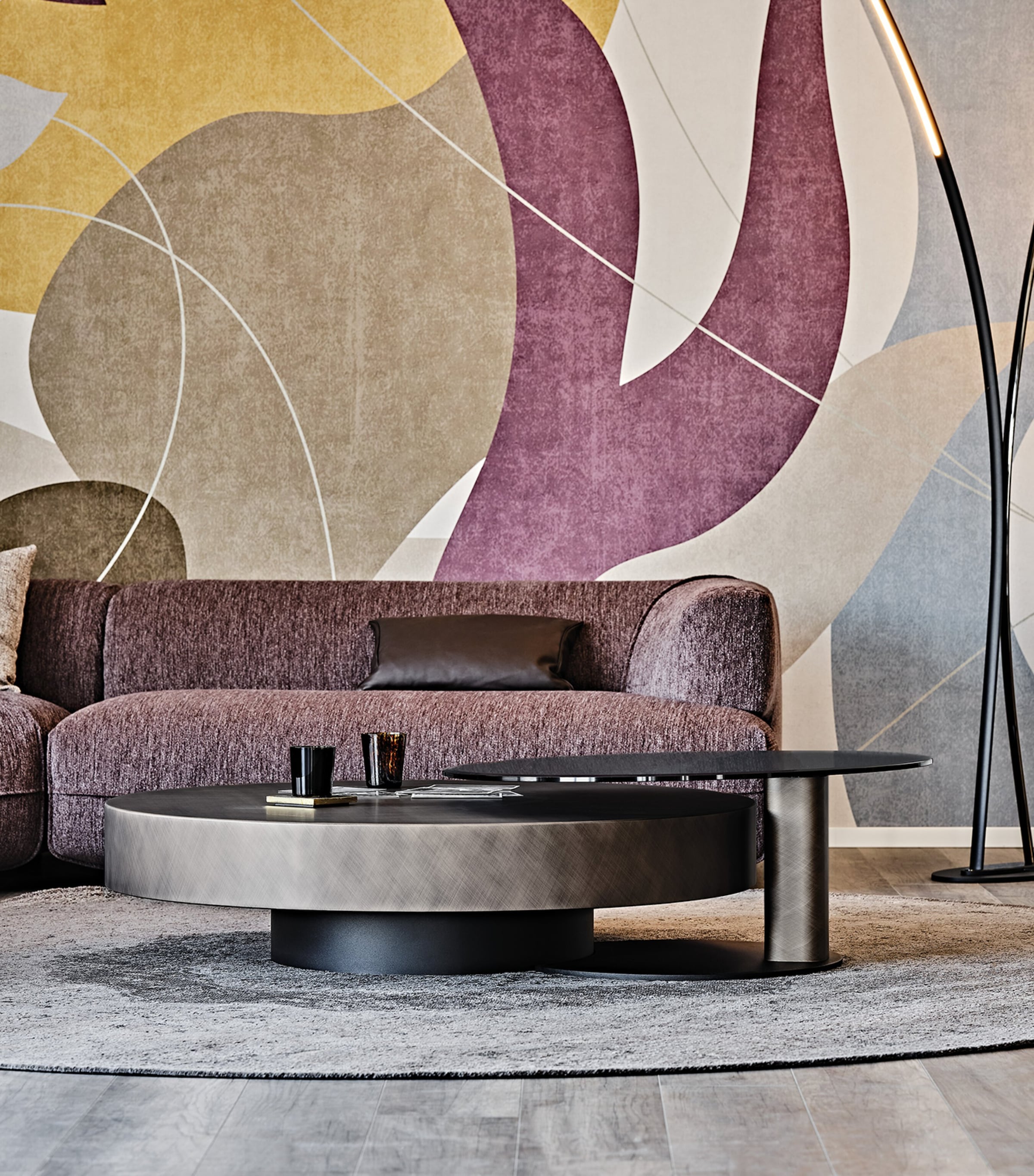 Glass Arena Bond Coffee Table FUME GLASS Image 5