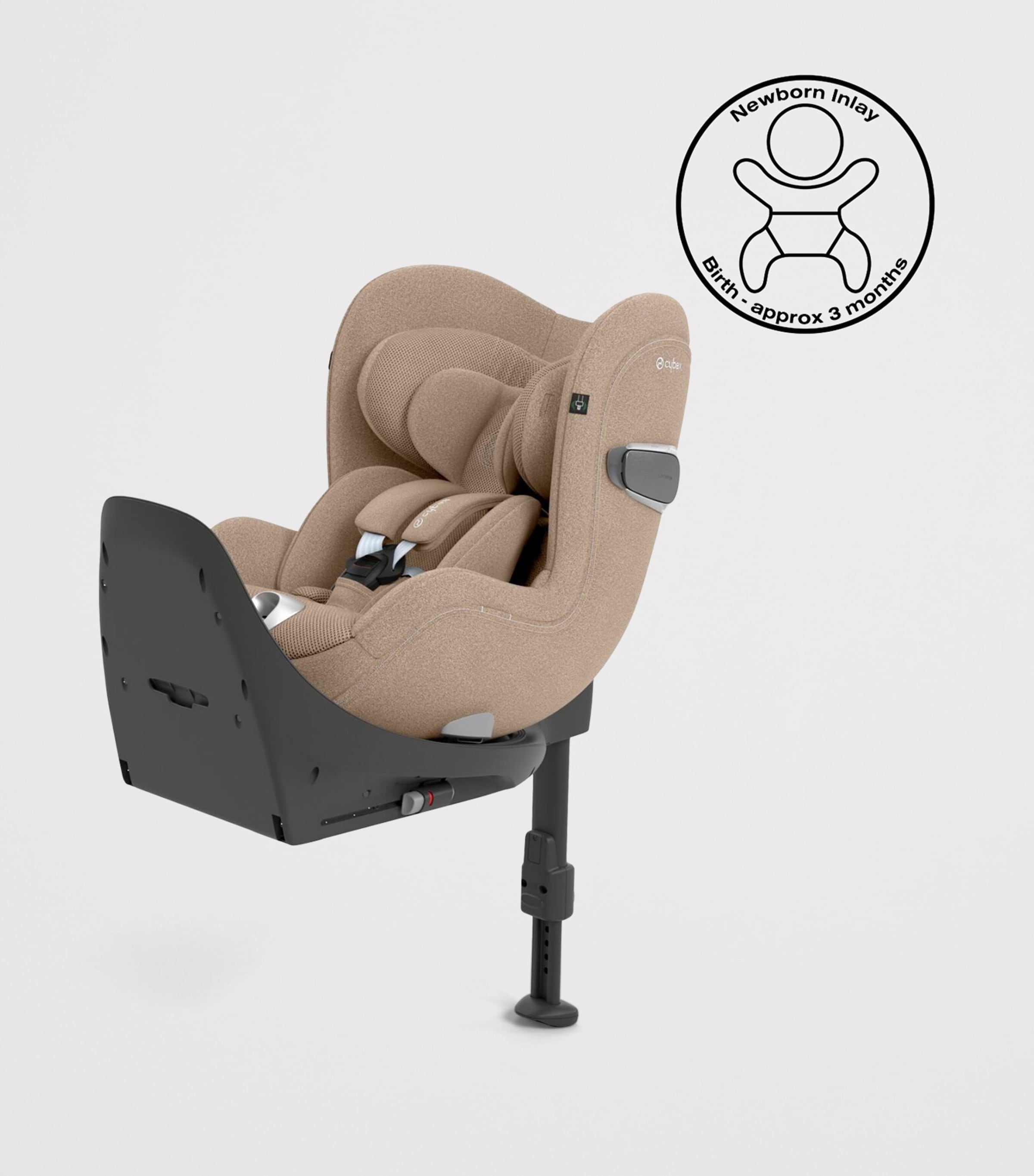 Sirona T-PLUS i-Size Rotating Car Seat COZY BEIGE Image 2