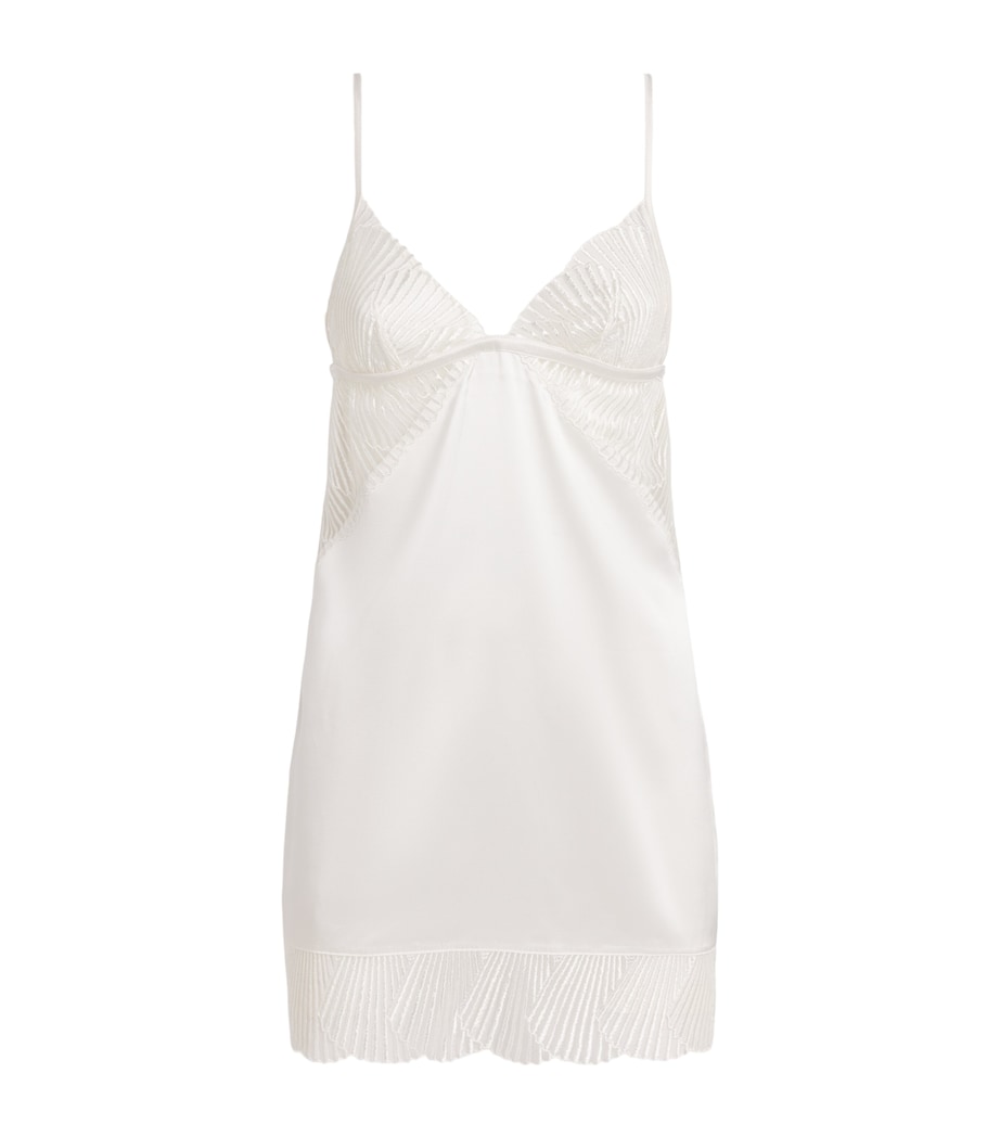 Coco De Mer Womens Athena Slip Dress Ivory Image 1