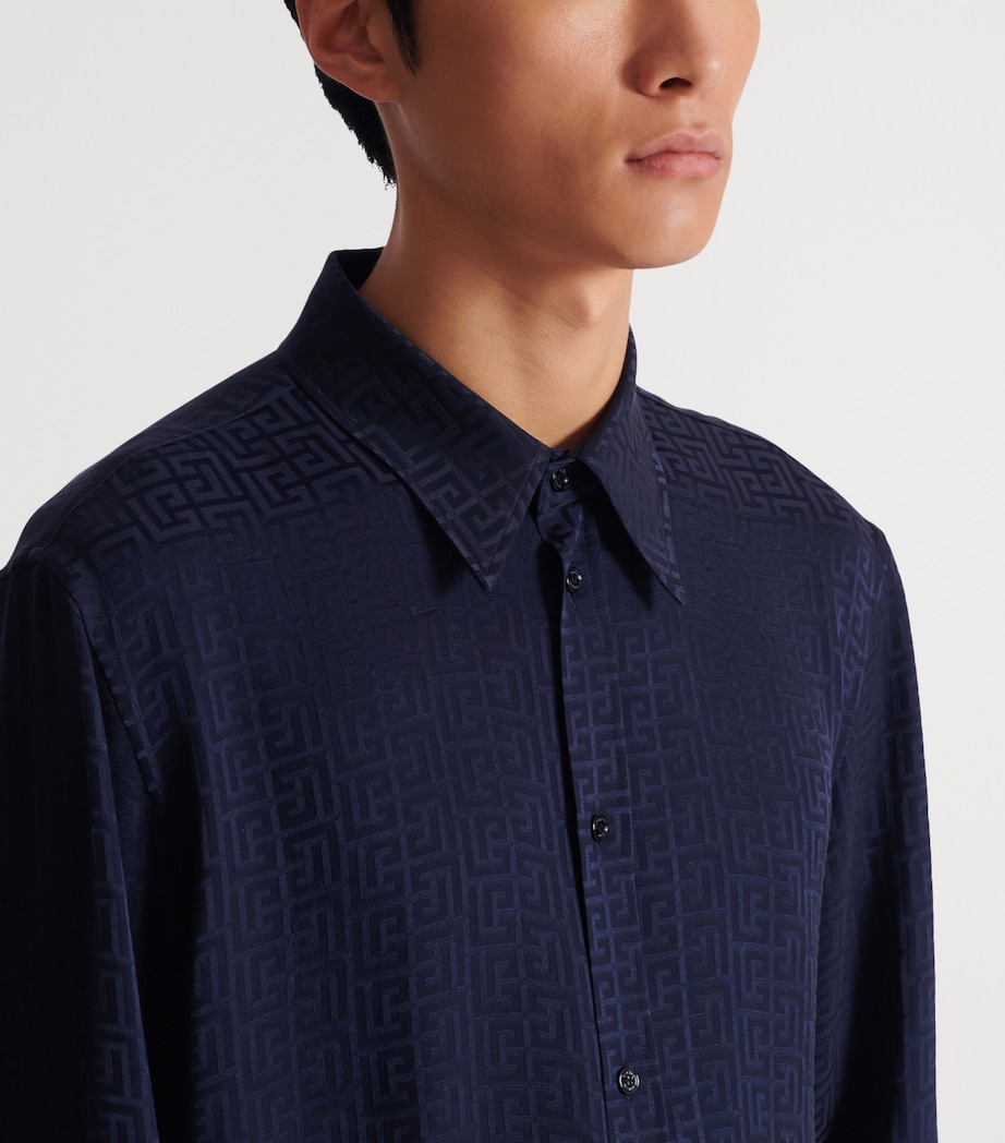 Monogram Jacquard Shirt 6UB MARINE Image 7