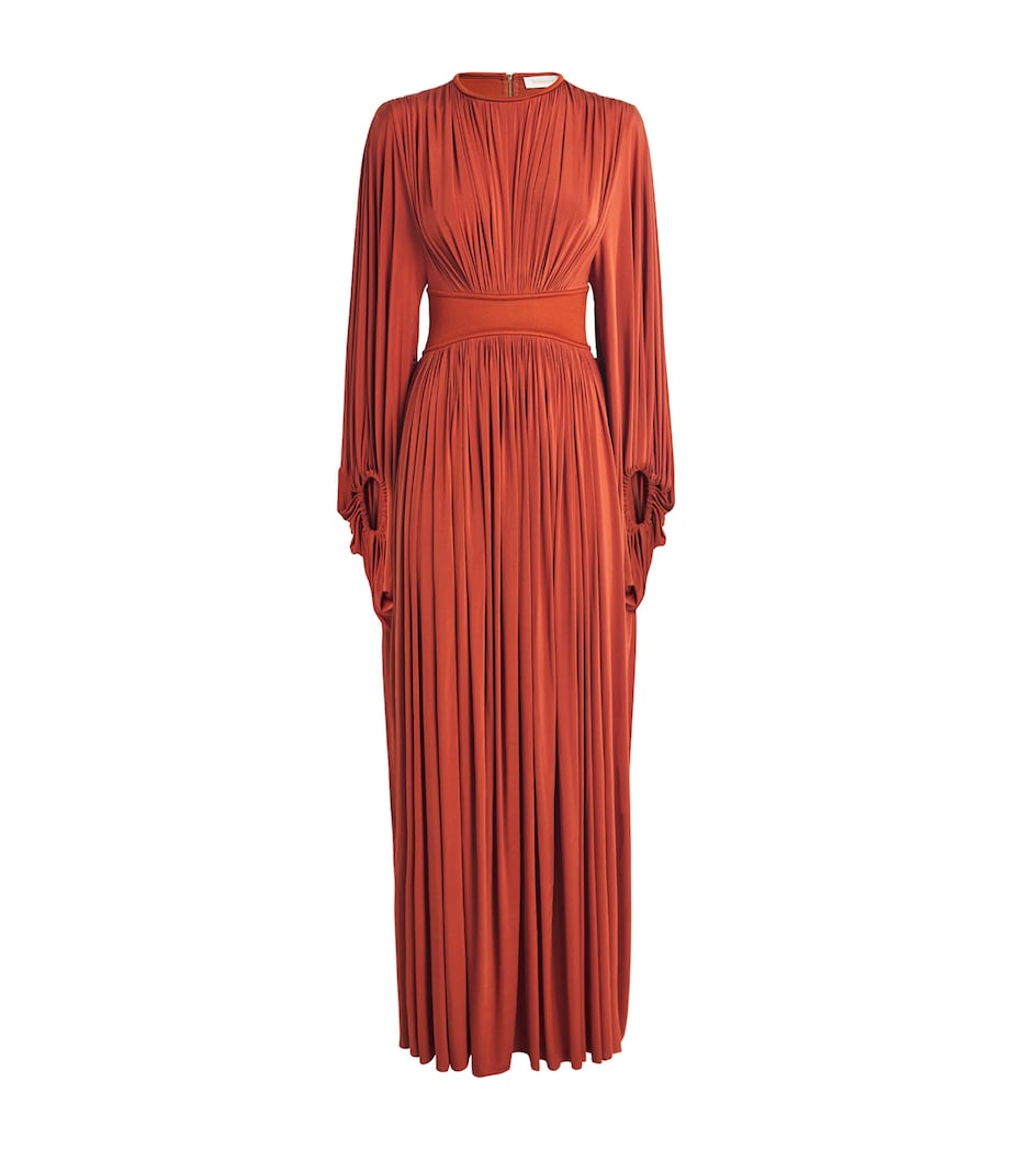 Zimmermann Womens Batwing Illuminated Maxi Dress Rust Image 1