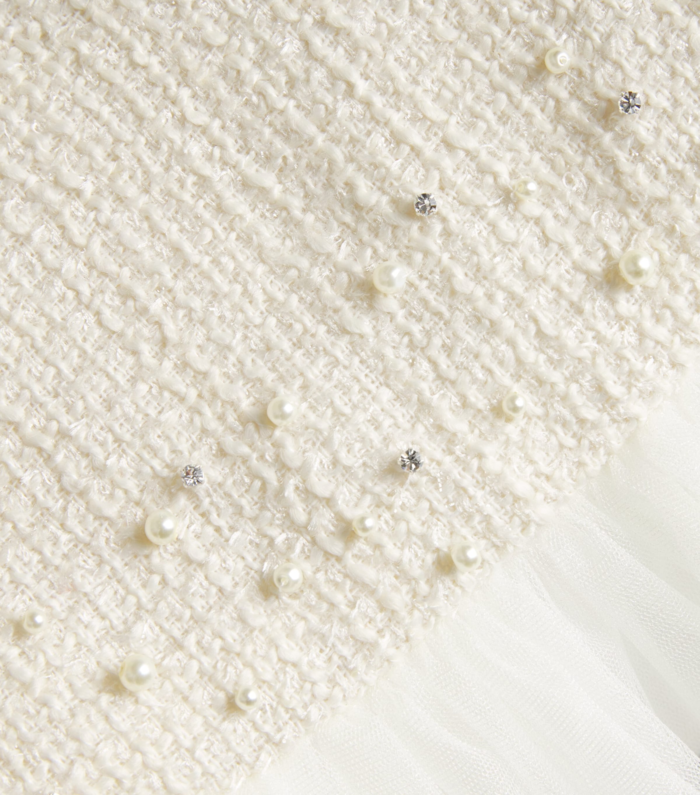 Long-Sleeve Ruffle Dress (2-14 Years) CREAM Image 3