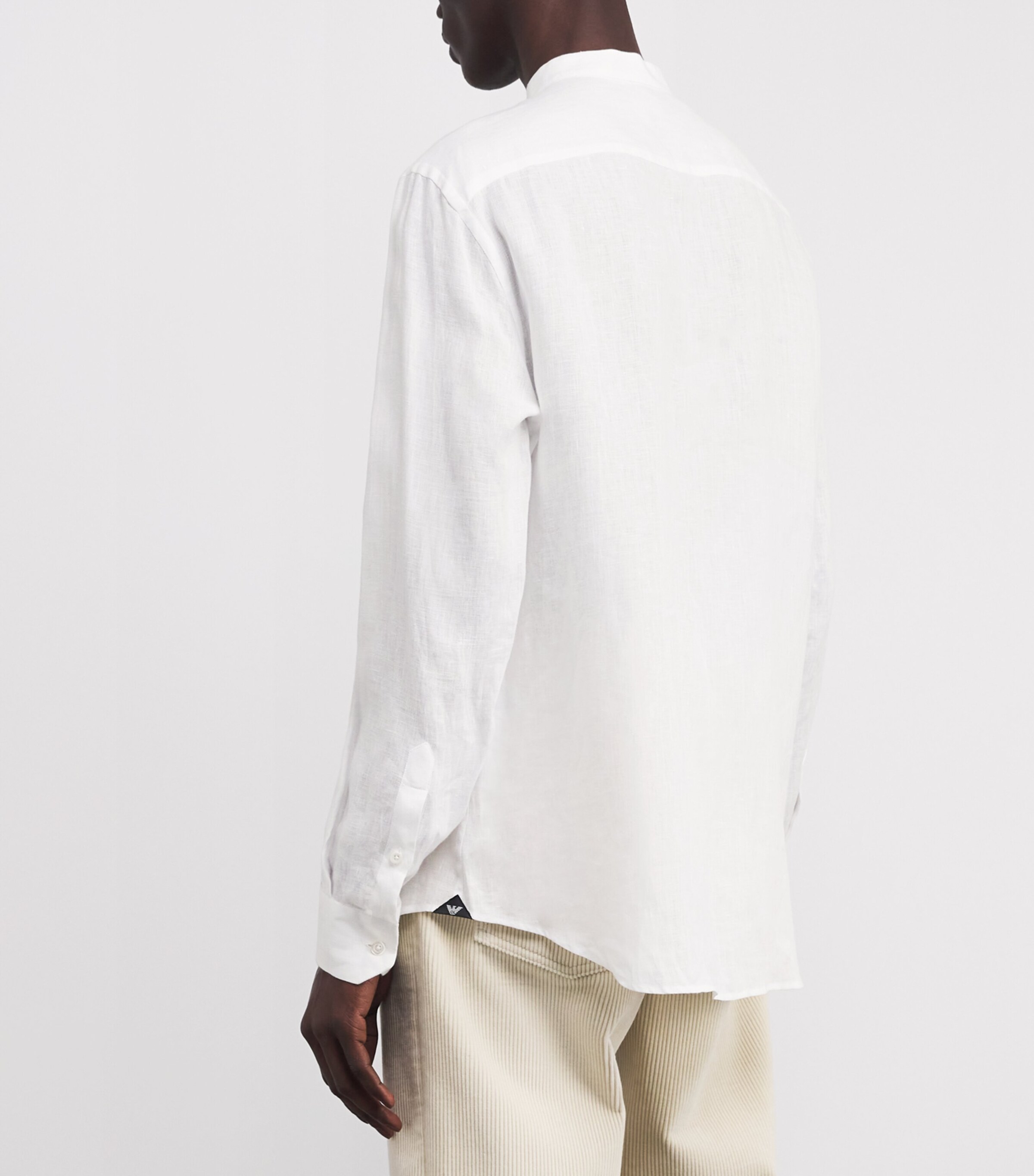 Linen Guru-Collar Shirt 100 Image 4