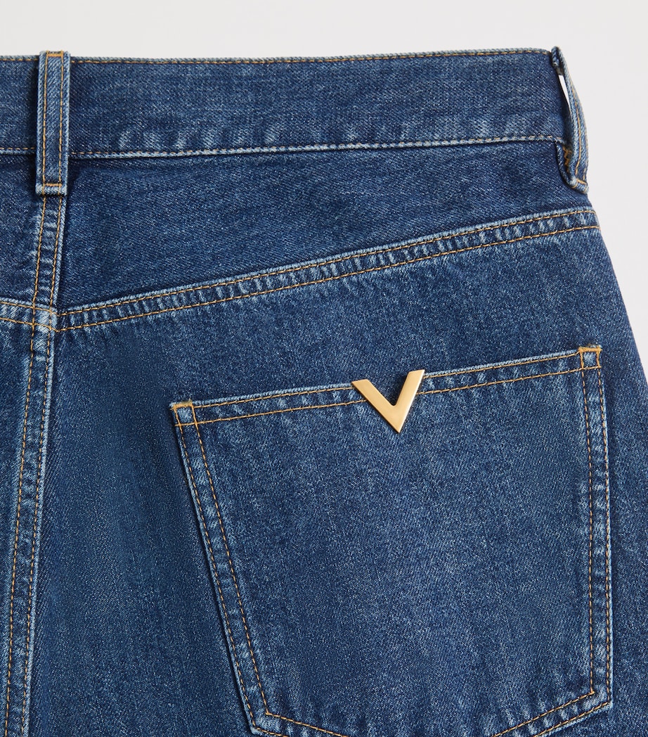 Valentino Mens VGold Straight Jeans Image 6