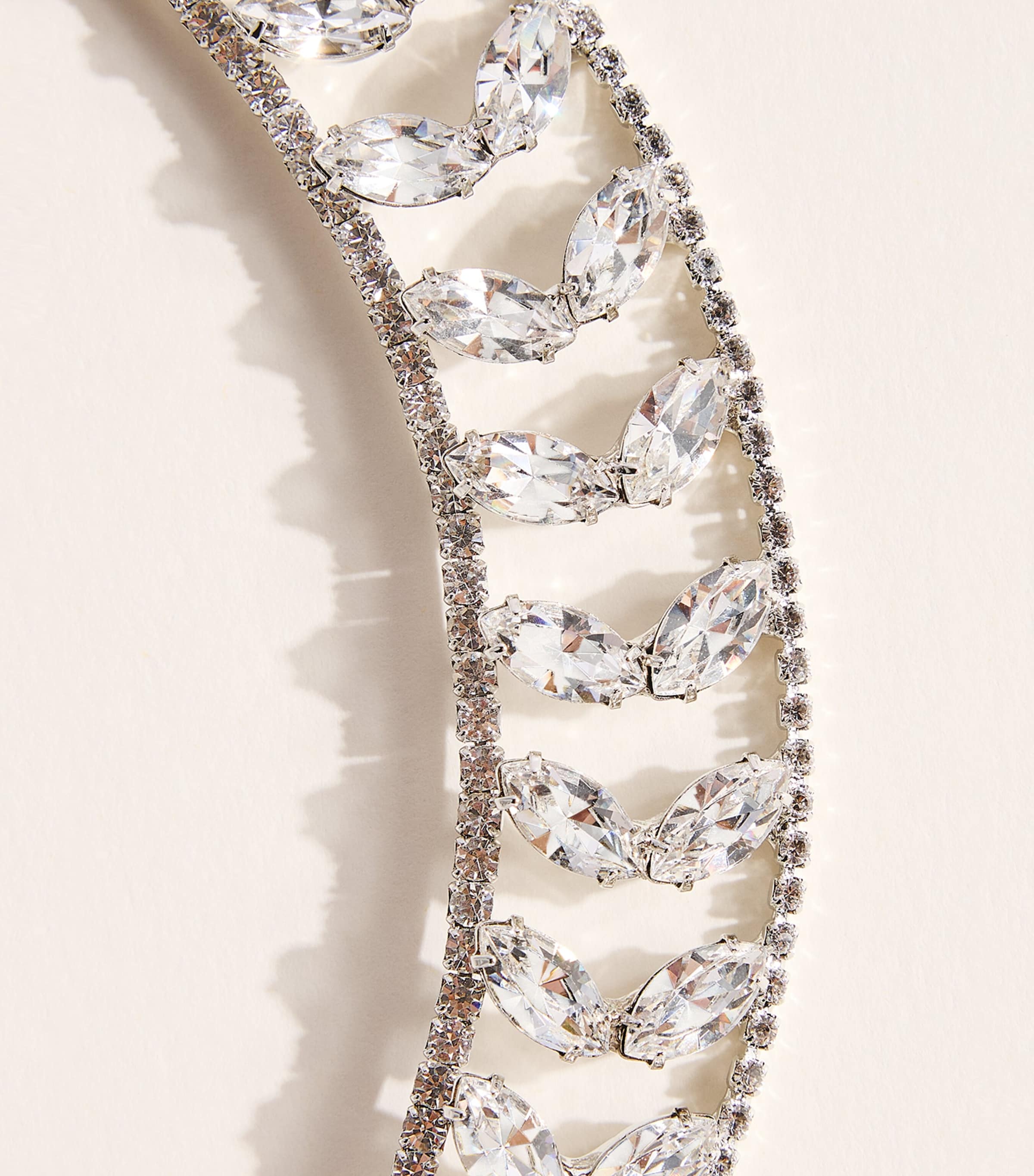 Jennifer Behr Crystal-Embellished Alessia Tiara Crystal Image 4