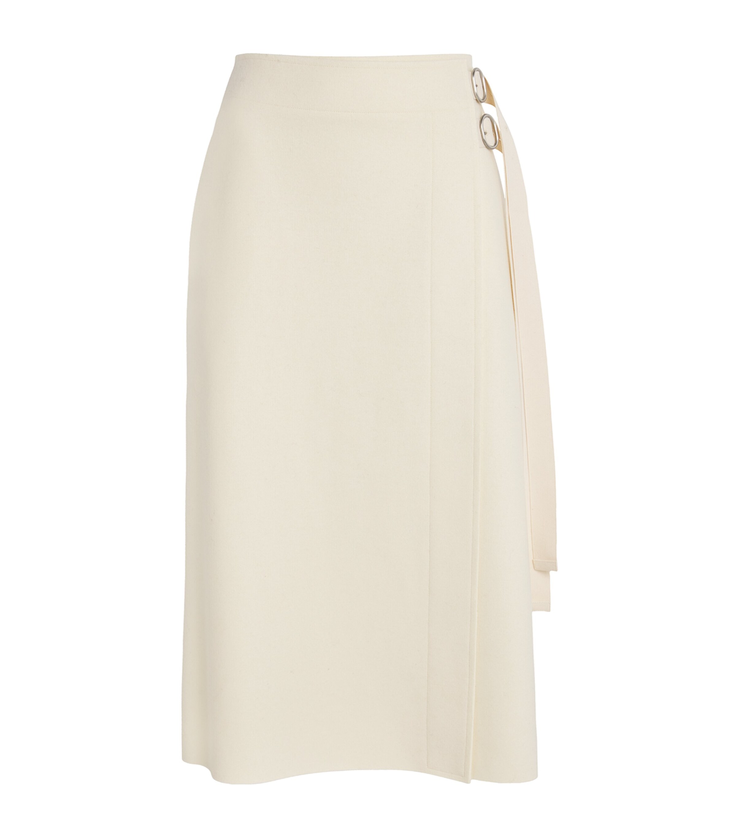 Jil Sander Wool-Blend Wrap Midi Skirt | Harrods US