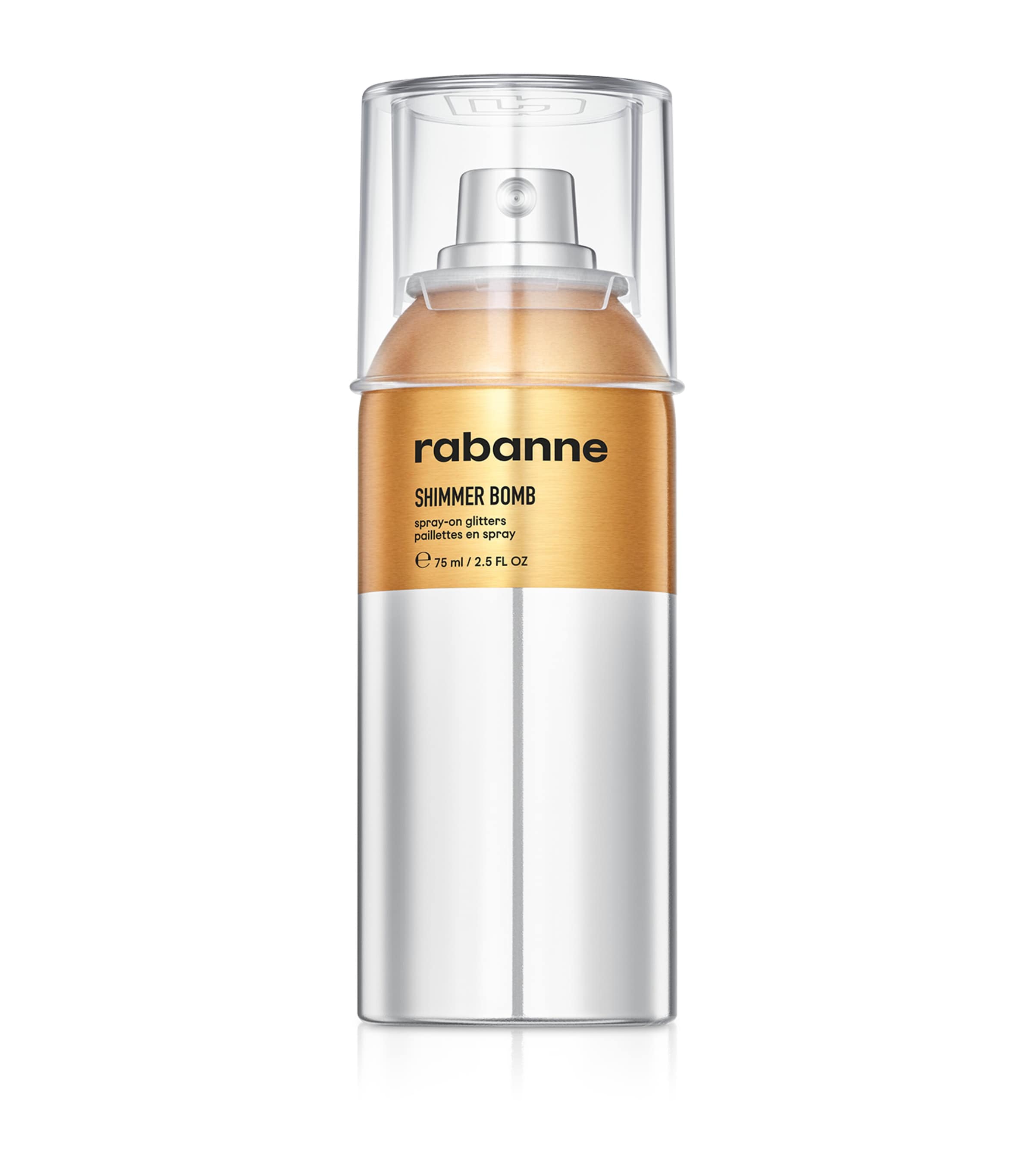 Rabanne Shimmer Bomb Spray-On Glitter Bronze Dore Image 1