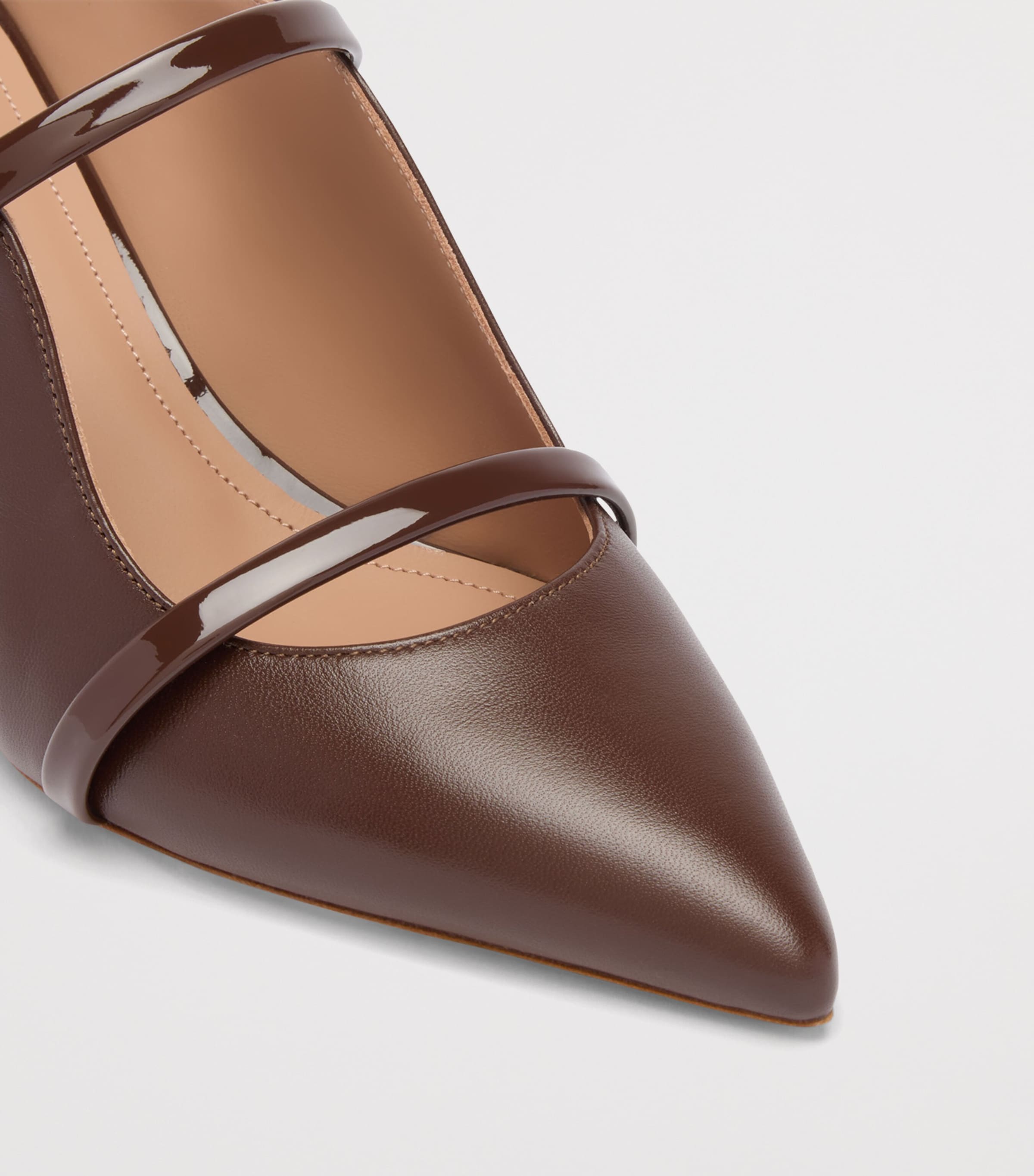Malone Souliers Leather Maureen Heeled Mules 45 Tobacco Image 5