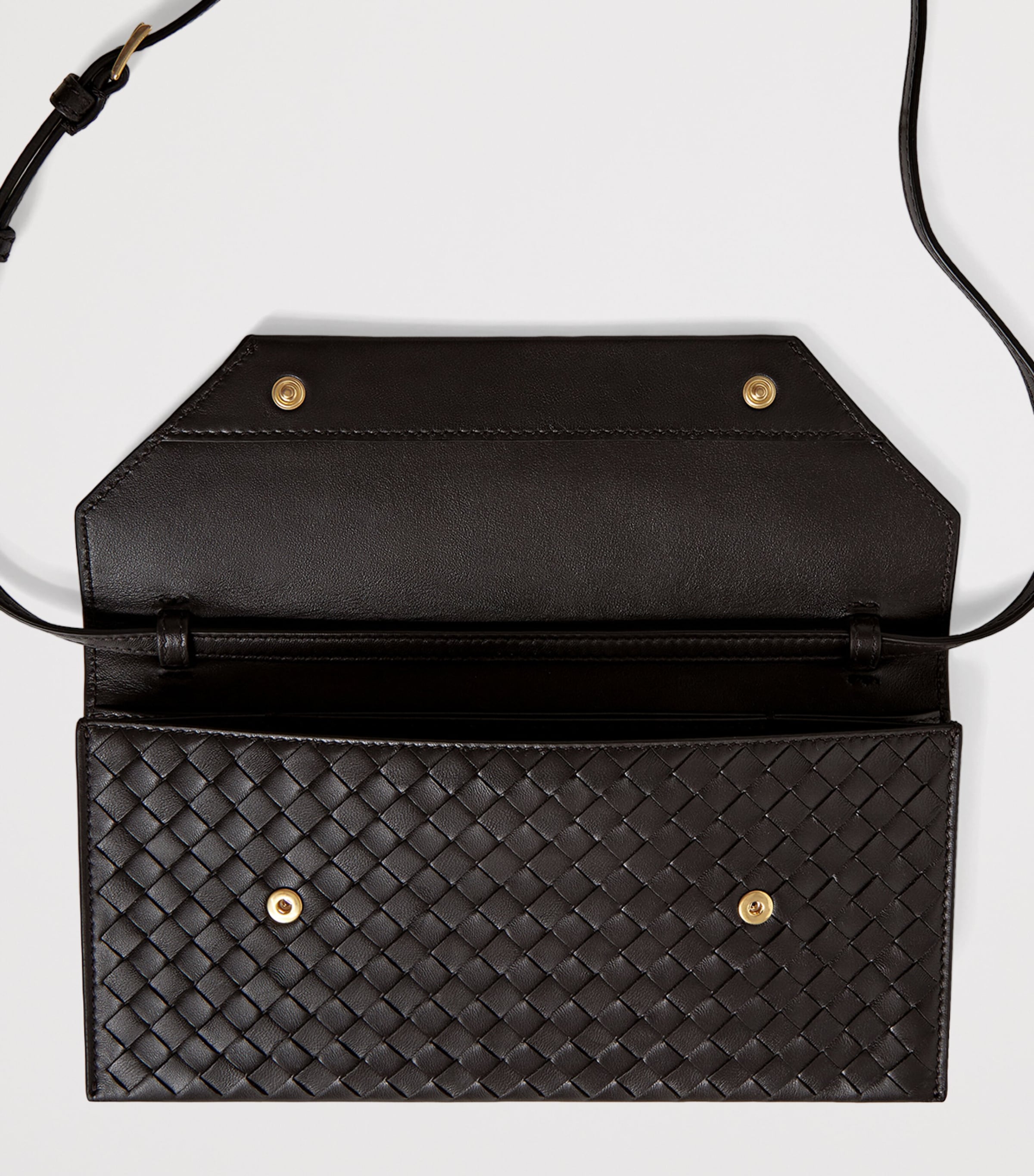 Bottega Veneta Nappa Leather Intrecciato Piccolo Envelope Pouch Image 5