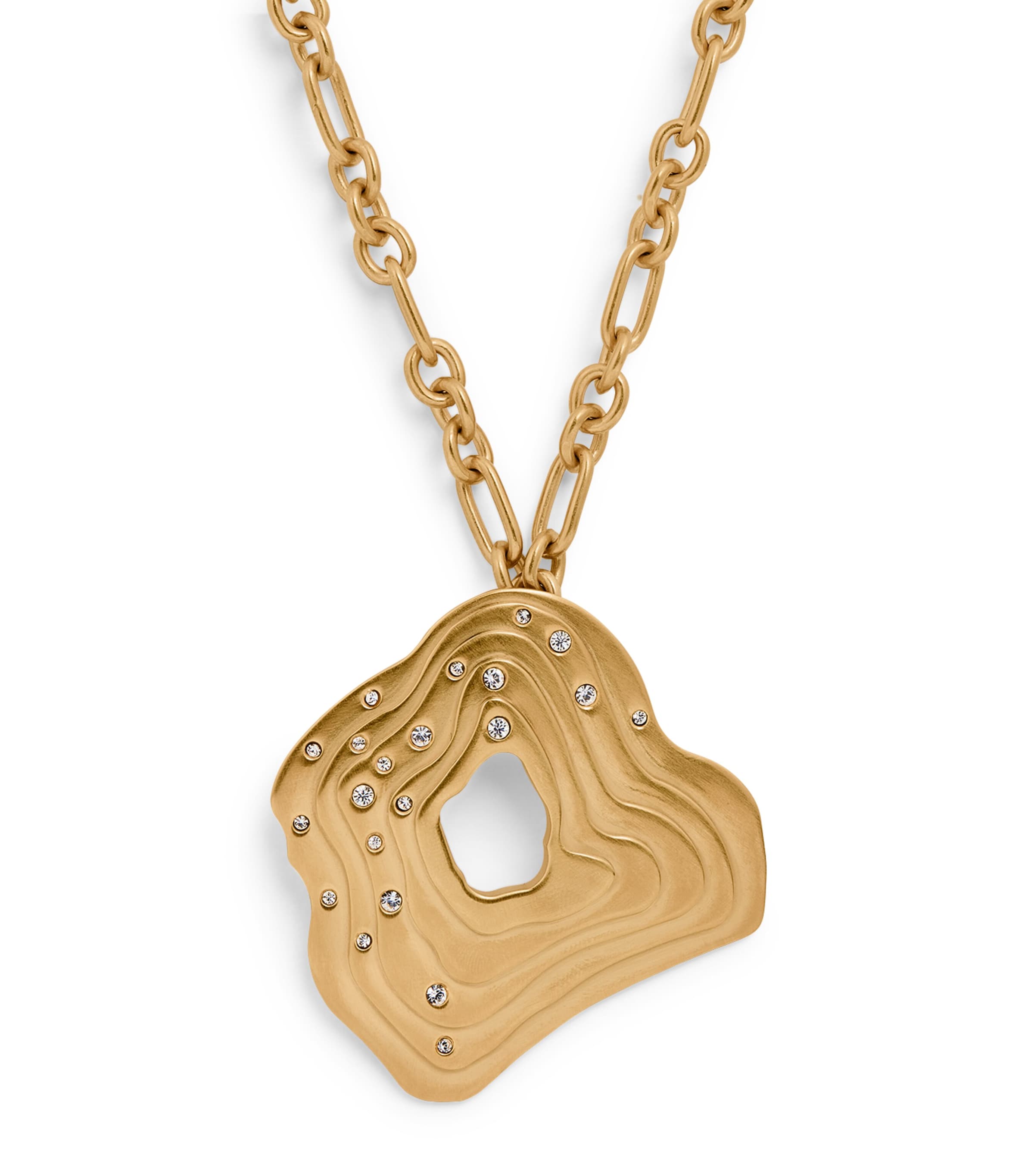 Apoa Embellished Falak Necklace In Gold
