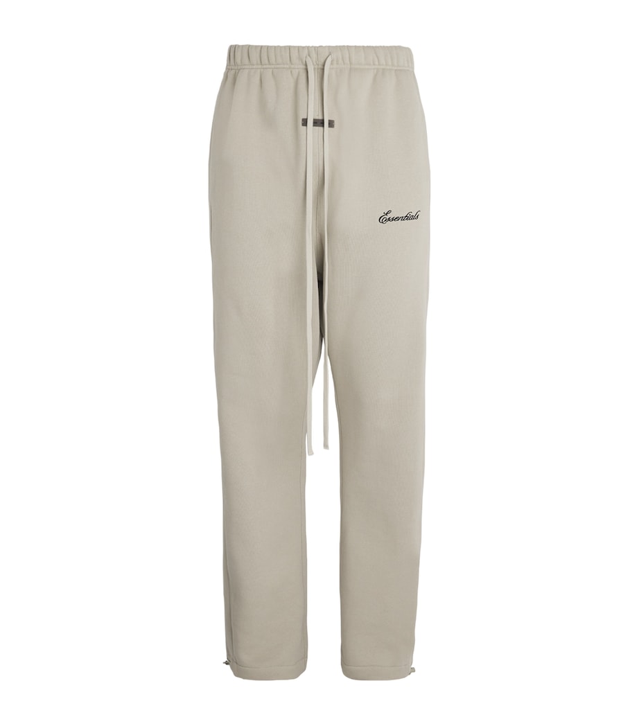 Cotton-Blend Open-Cuff Sweatpants ABBEY STONE Image 1