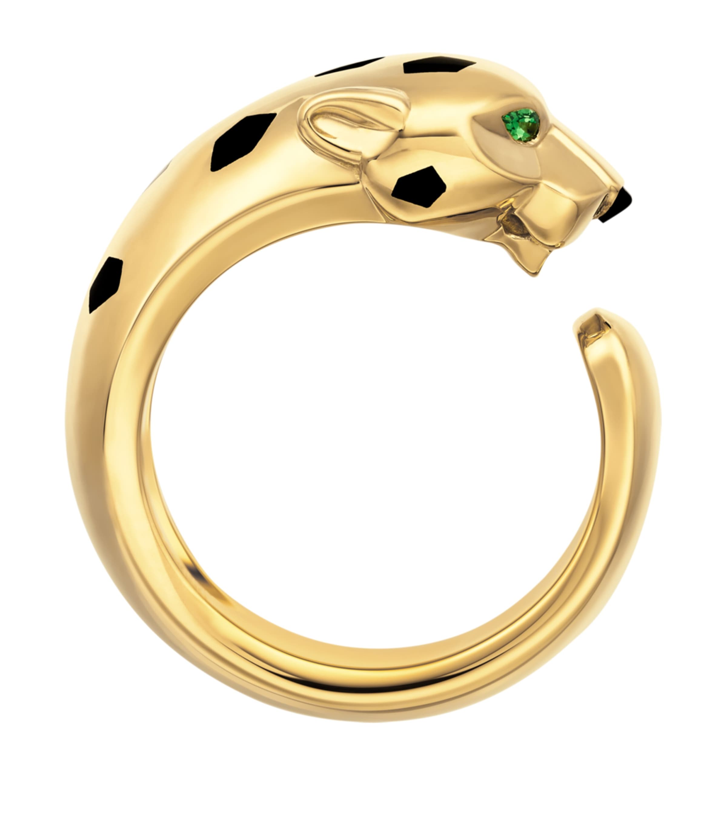 Yellow Gold, Tsavorite and Onyx Panthère de Cartier Ring YELLOW GOLD Image 2