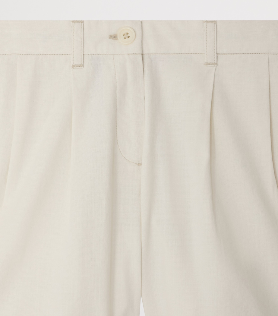 Bonpoint Cotton Lindsey Shorts (10-14 Years) Blanc Lait Image 3