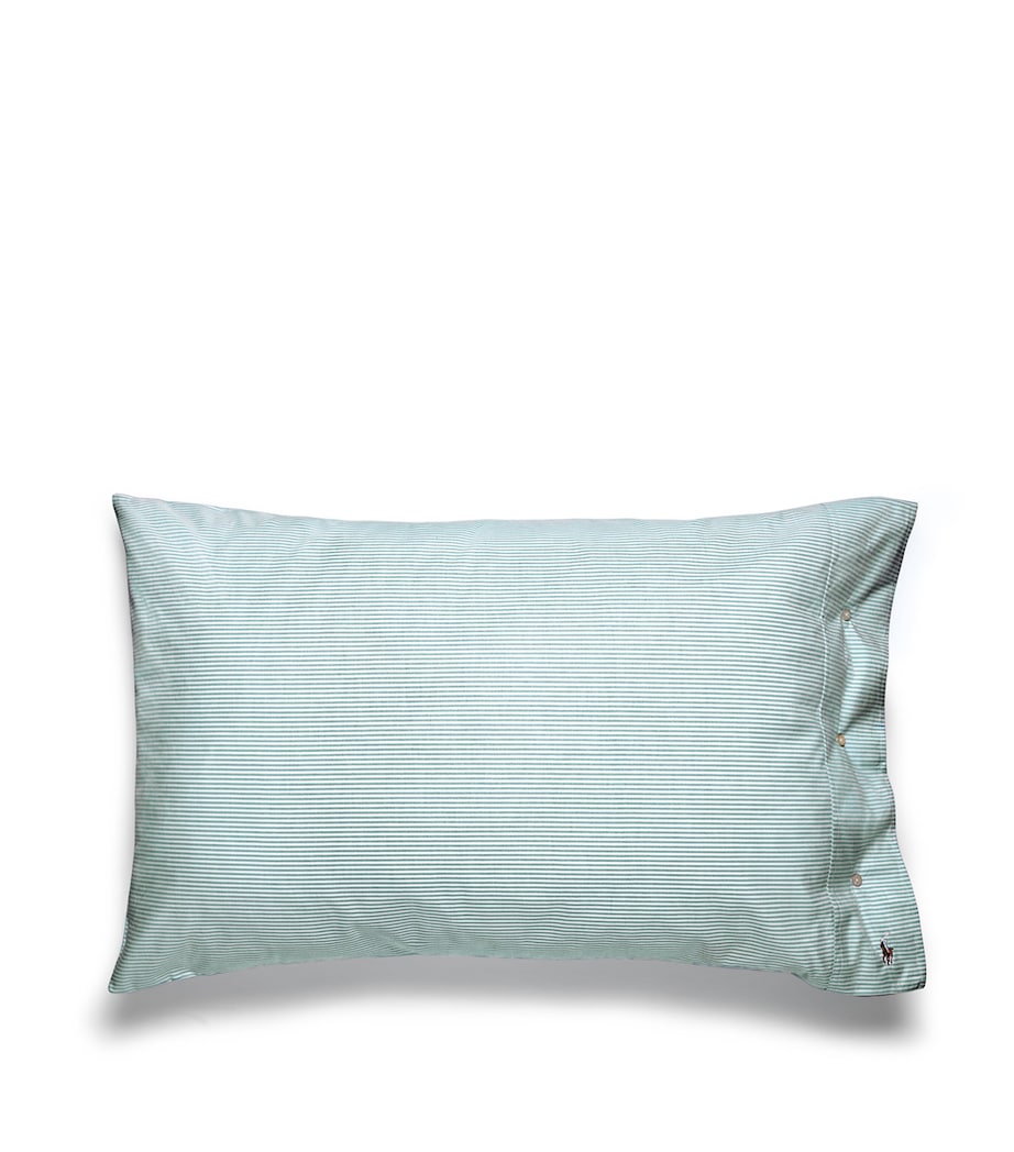 Ralph Lauren Home Oxford Evergreen Standard Pillowcase (50cm x 75cm) Evergreen Image 4