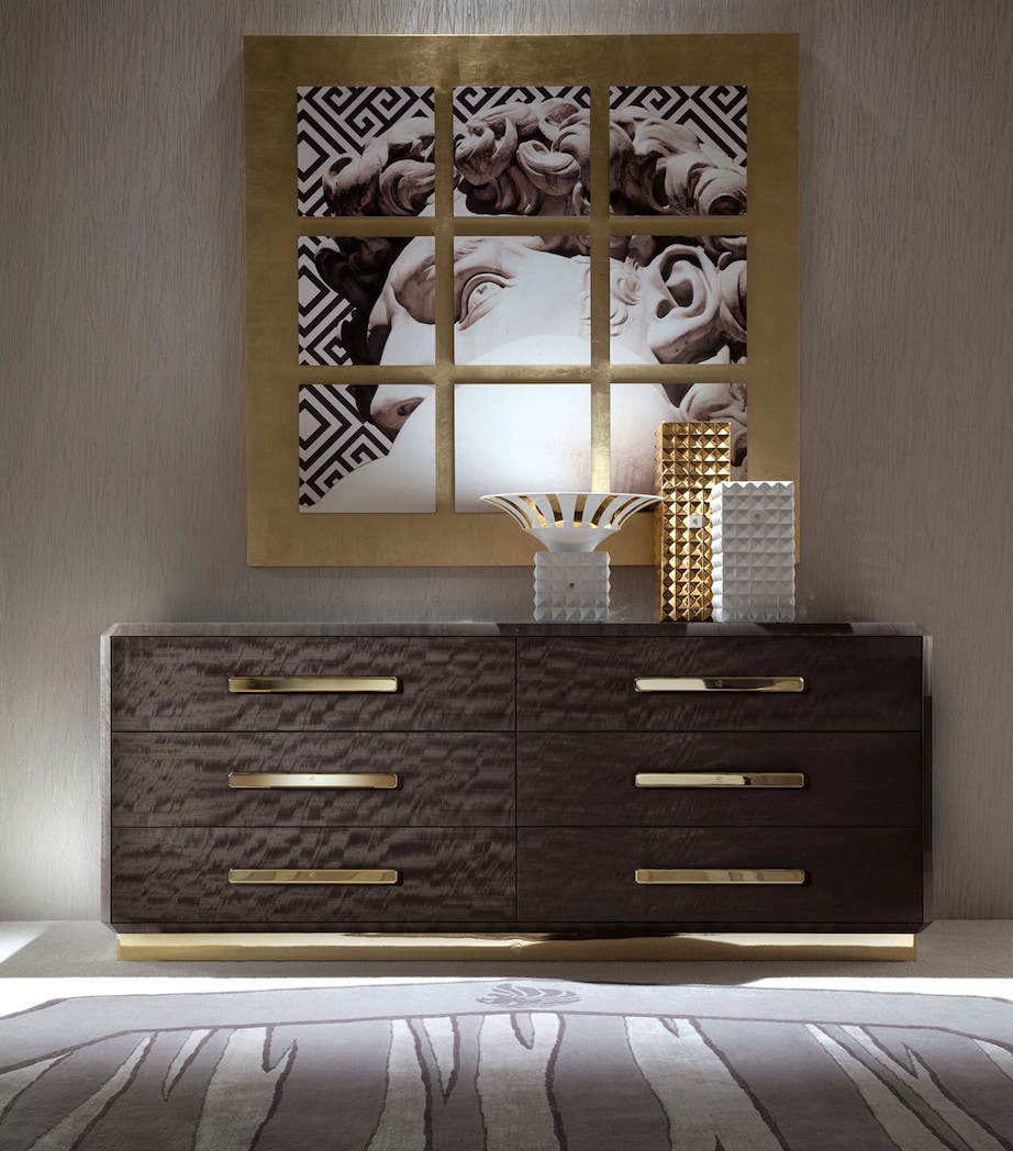 Giorgio Collection Infinity Dressing Table Mahogany And Gold Image 2