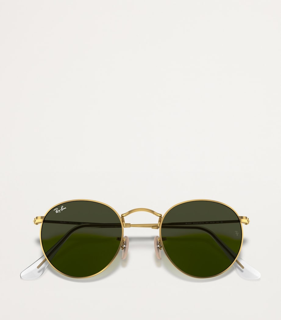 Round Wire-Frame Sunglasses NO COLOUR Image 5