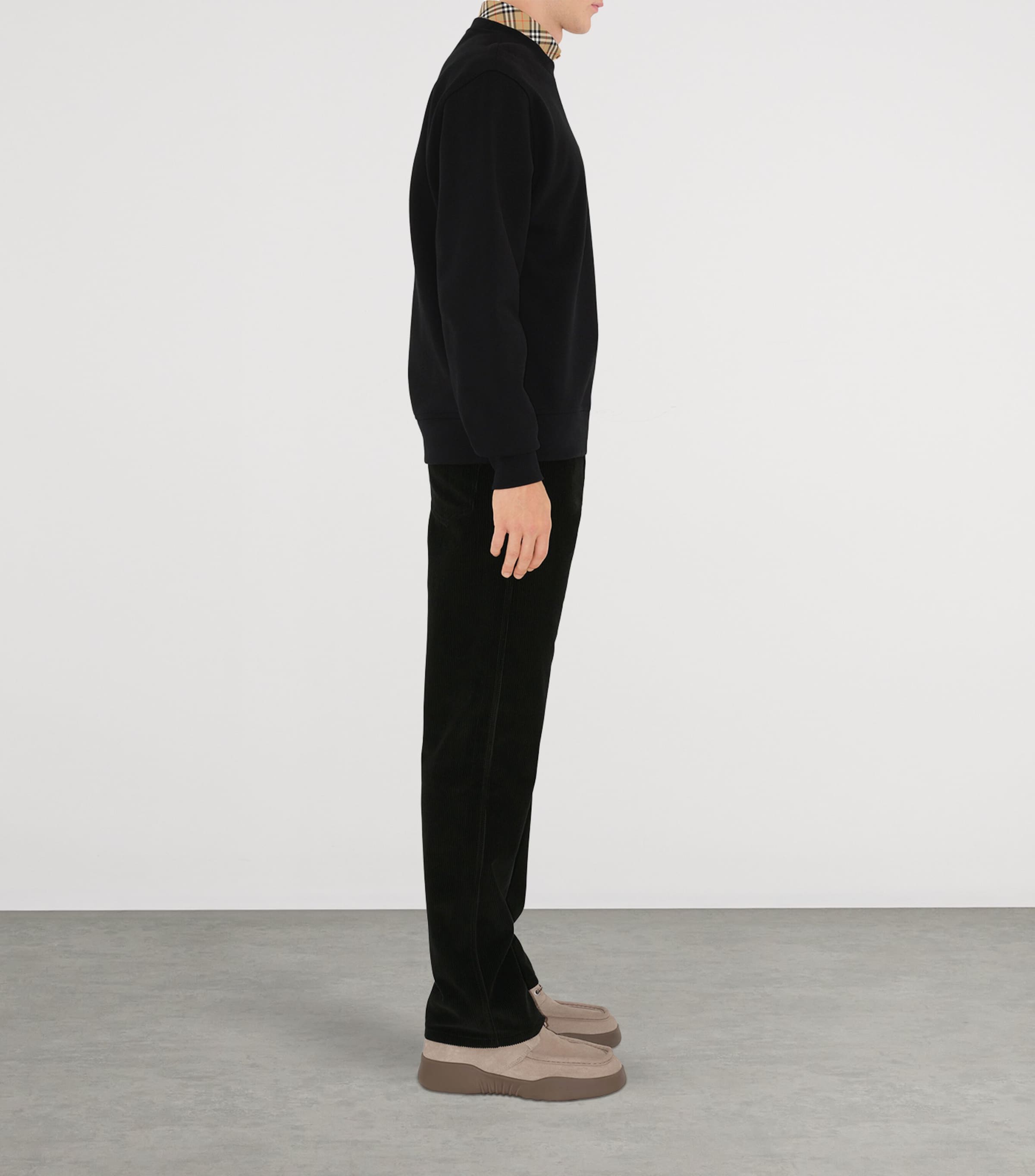 Cotton-Linen Check Overshirt BLACK Image 3