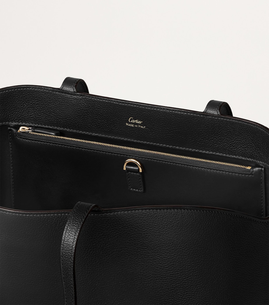 Cartier Calfskin C de Cartier Tote Bag Black Image 6
