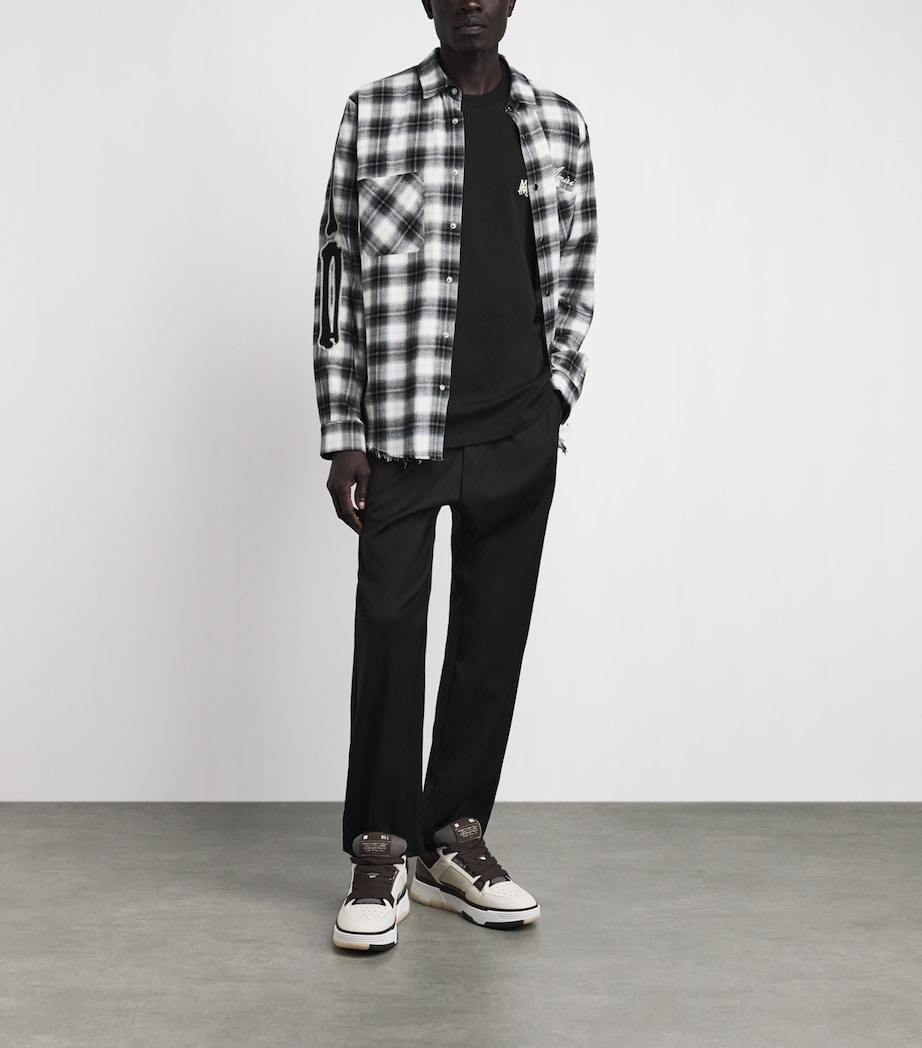 AMIRI Mens Cotton Logo Skater T-Shirt Black Image 2