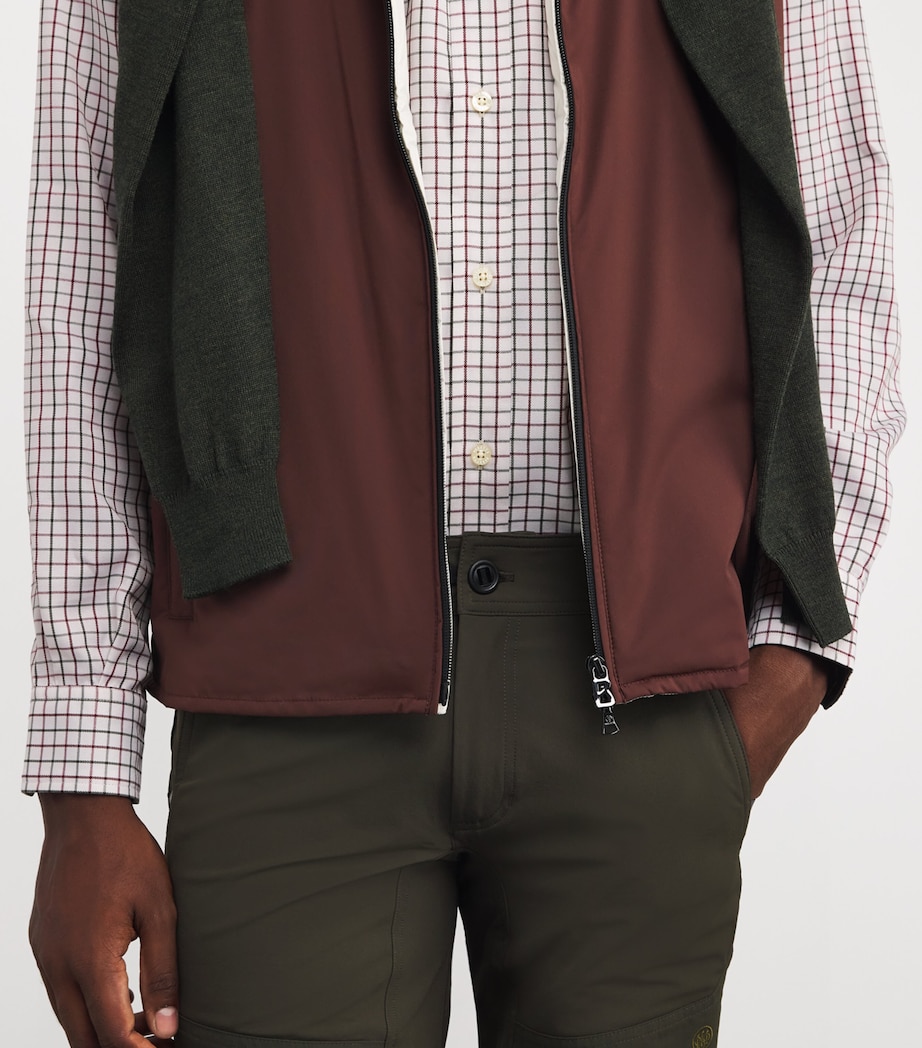 Twill Check Charlow Shirt 01D4:WHT+GREEN CHCK Image 6