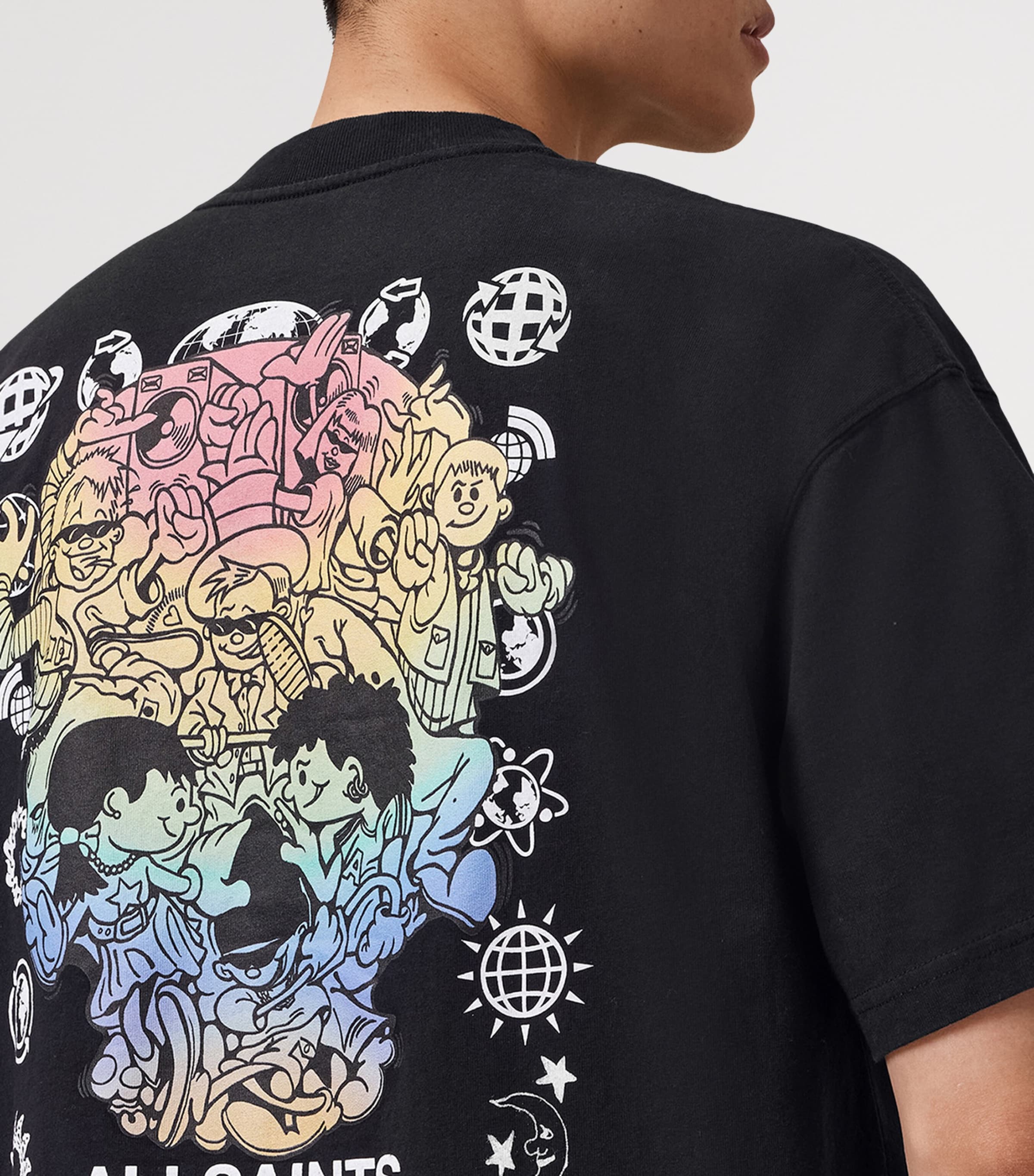 Organic Cotton Trance T-Shirt WASHED BLACK Image 7