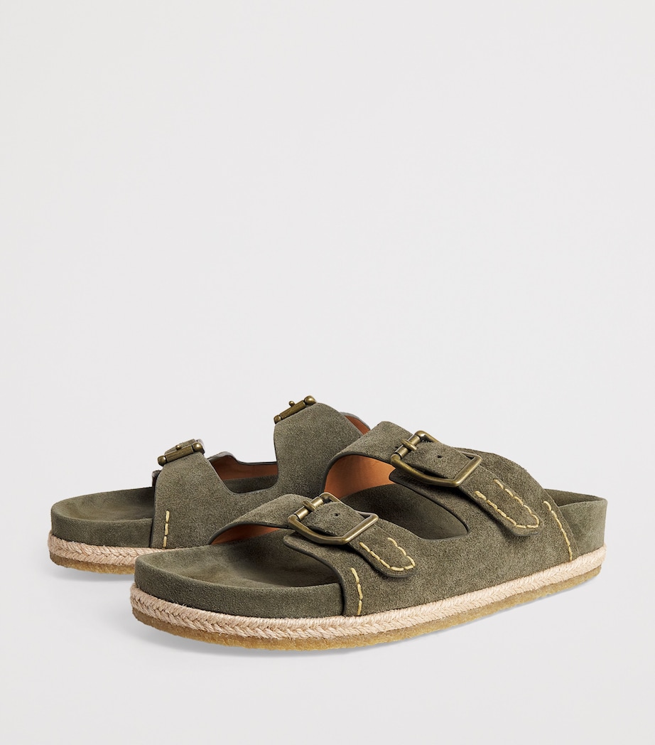 Suede Turbach Sandals DARK GREEN Image 2