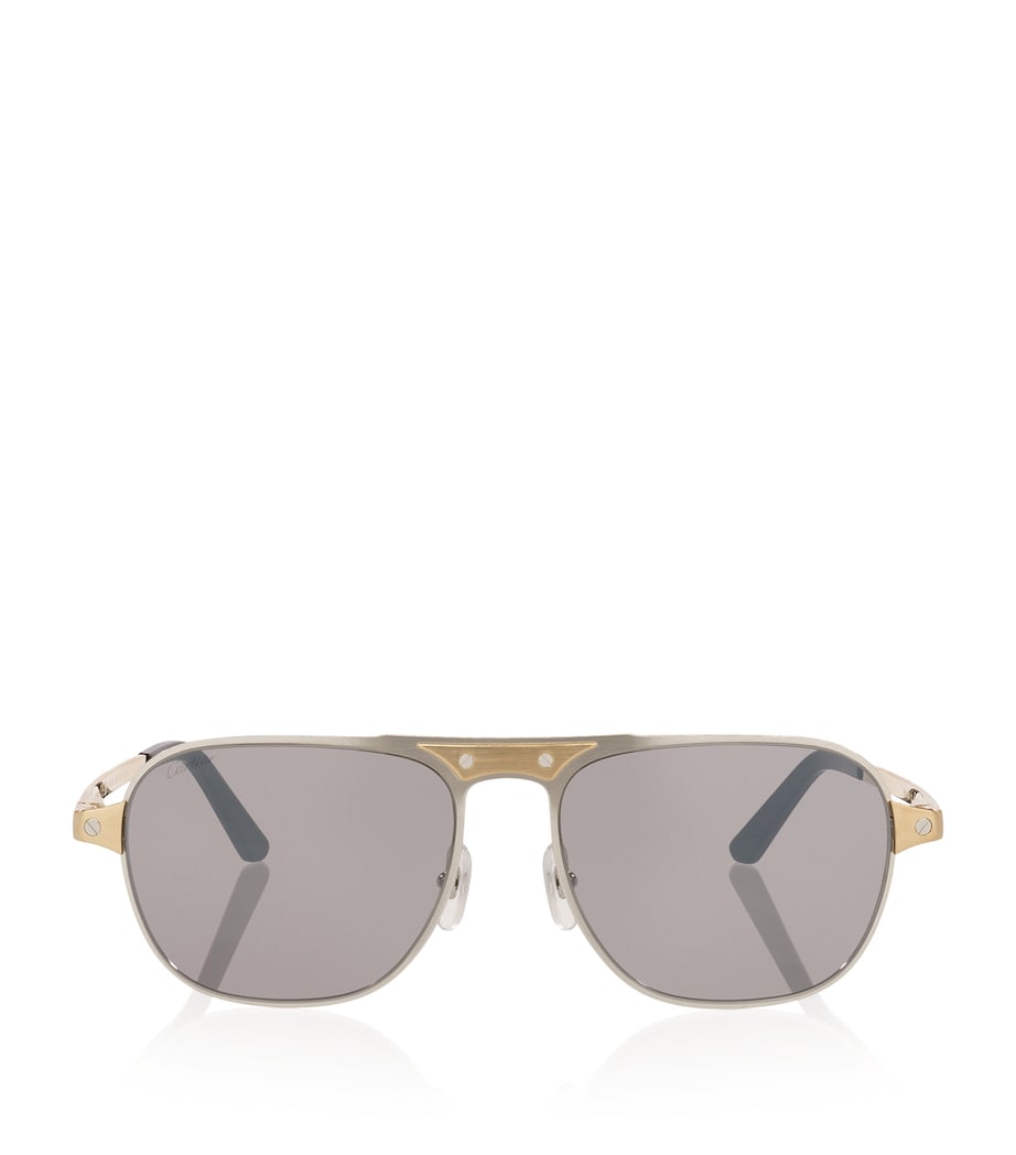 Cartier Rectangular Aviator Sunglasses Image 1